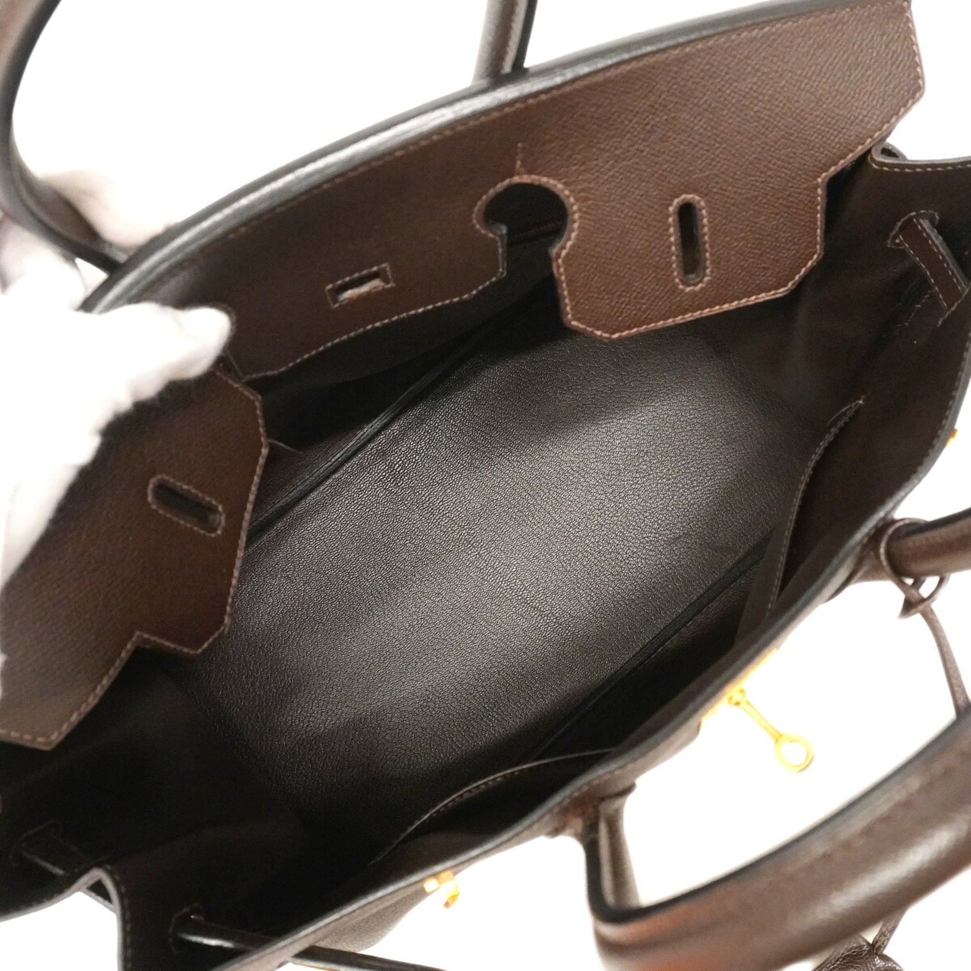 Hermes Brown Leather Handbag (Pre-Owned)