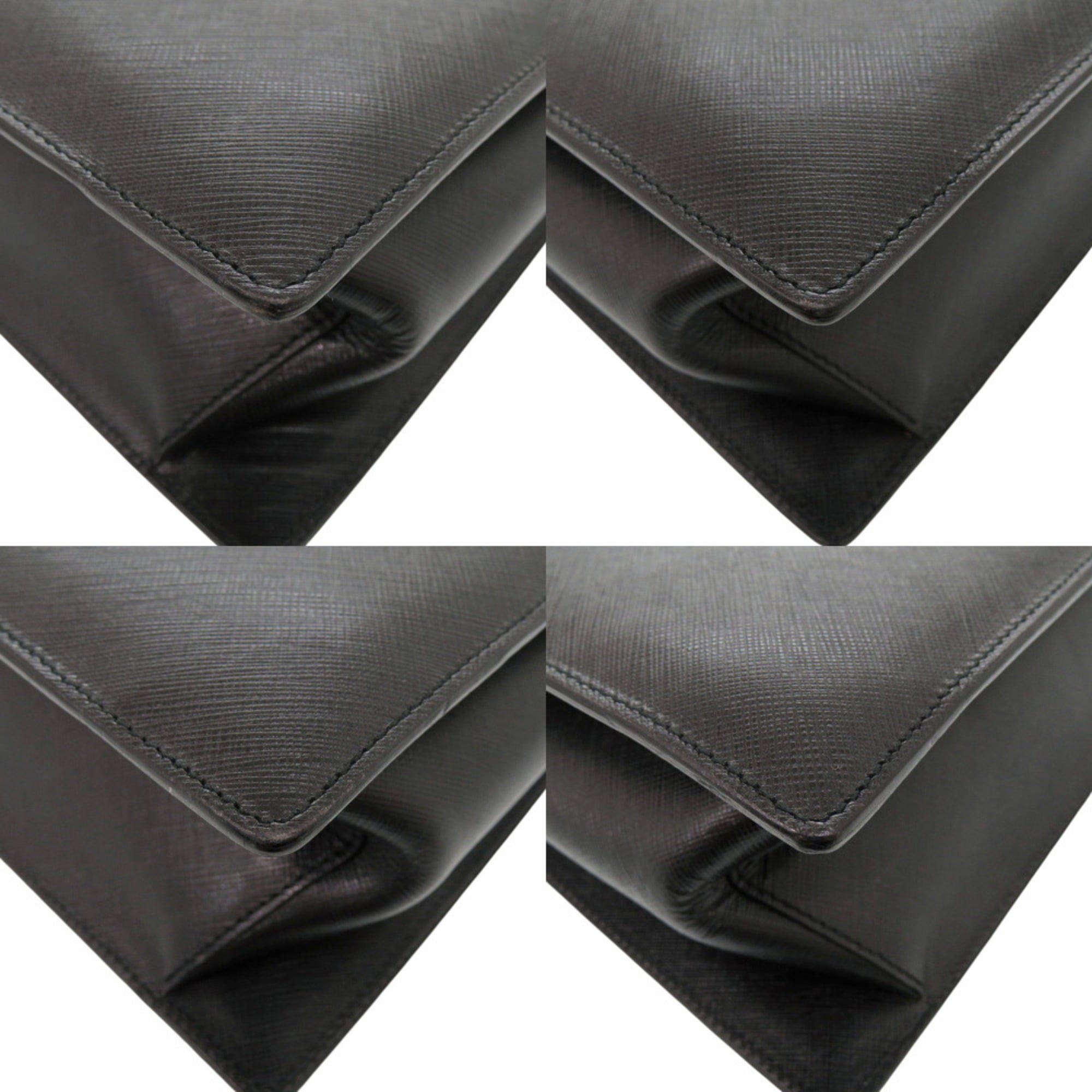 Salvatore Ferragamo Black Leather Handbag Shoulder Bag (Pre-Owned)