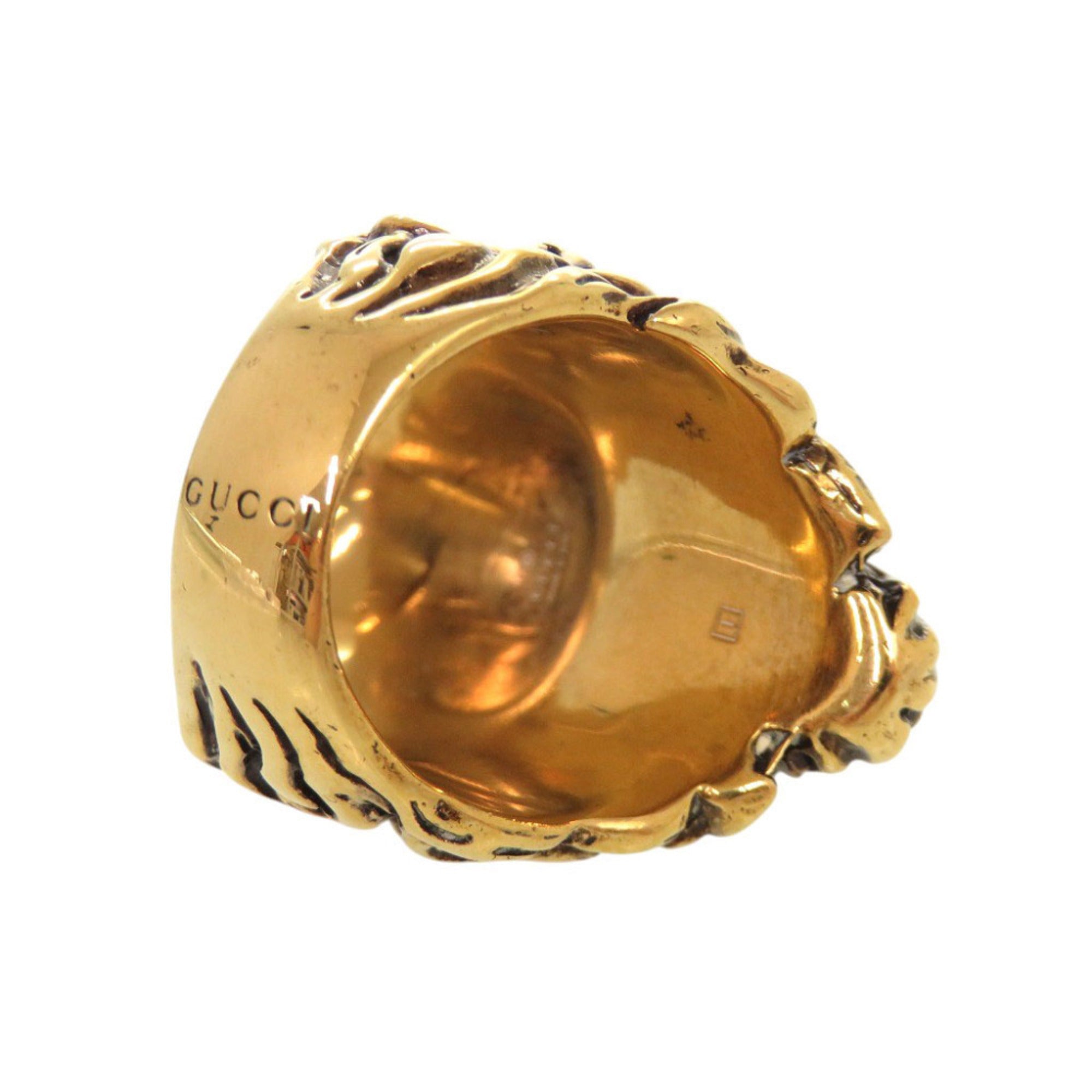 Gucci Gold Metal Band Ring (Pre-Owned)