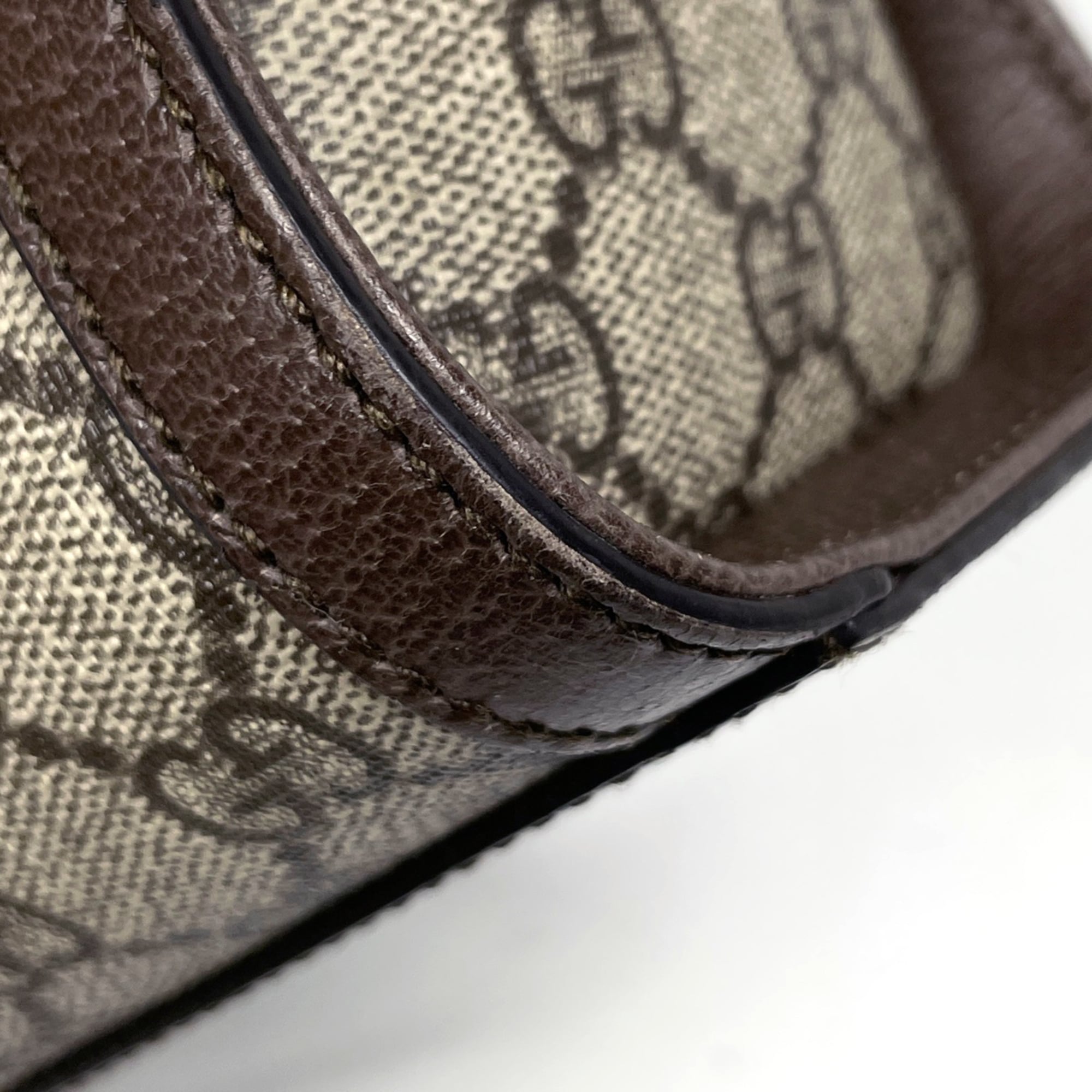 Gucci Beige Brown Gg Supreme Tote Bag (Pre-Owned)