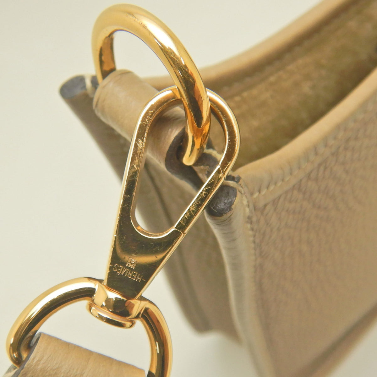 Hermes Brown Taurillon Clemence Leather Shoulder Bag (Pre-Owned)