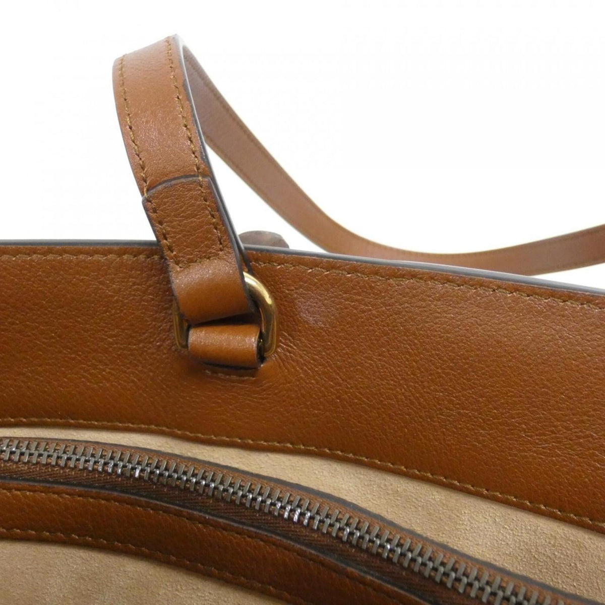 Gucci Brown Leather Handbag (Pre-Owned)