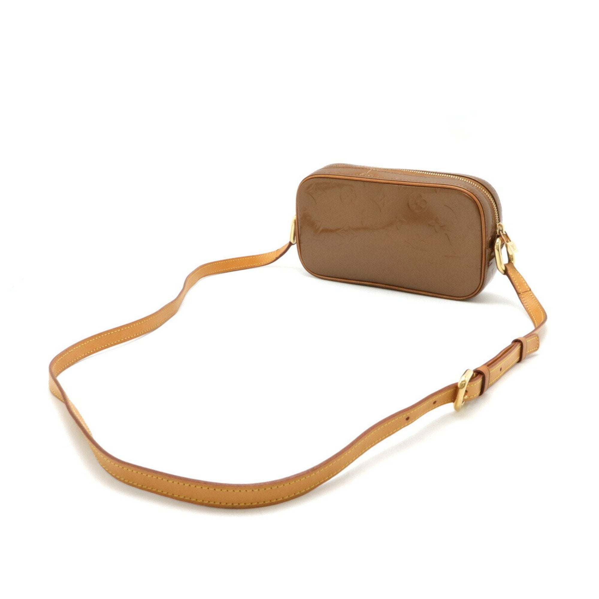 Louis Vuitton Bronze Leather Shoulder Bag (Pre-Owned)