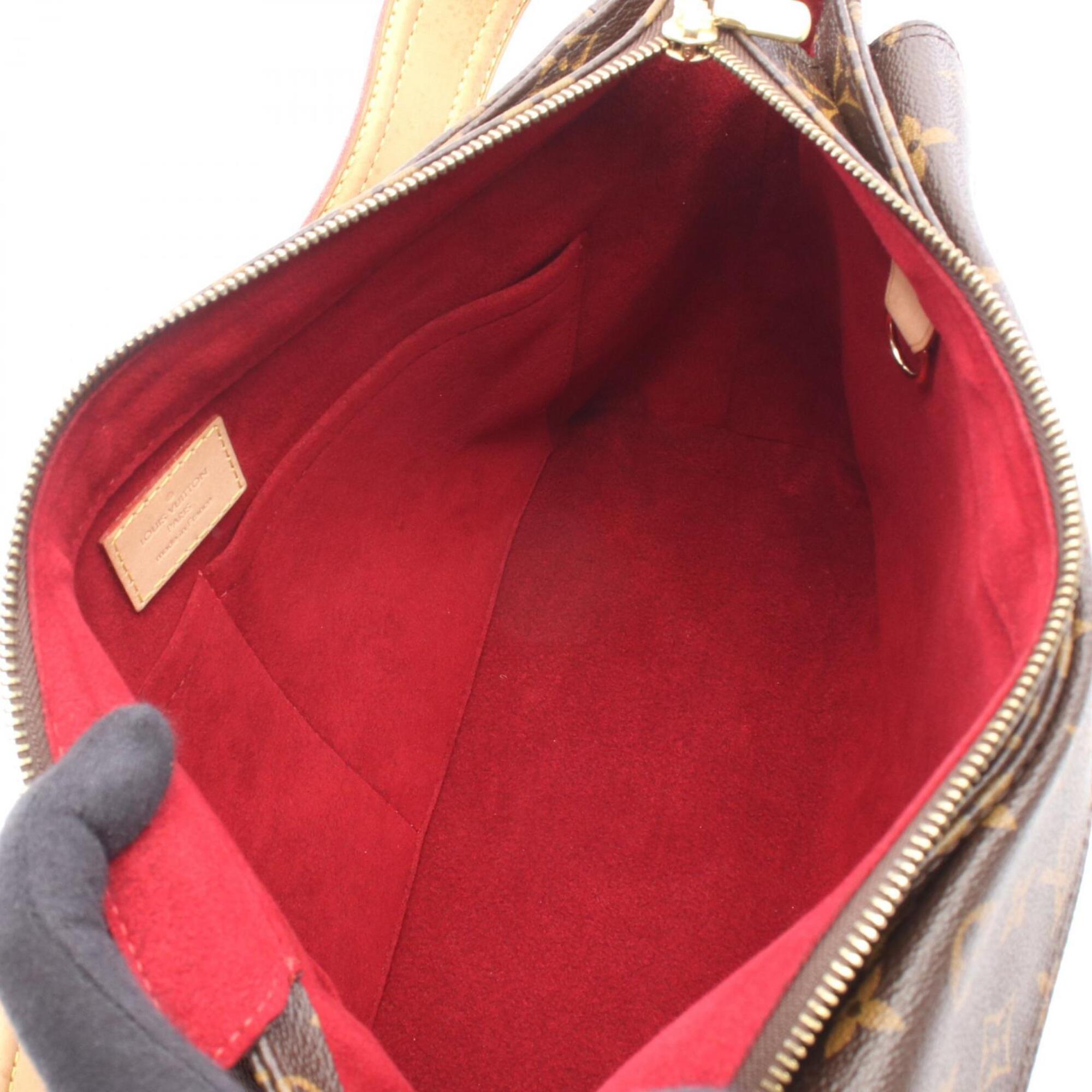 Louis Vuitton Brown Monogram Coated Canvas Handbag Shoulder Bag (Pre-Owned)