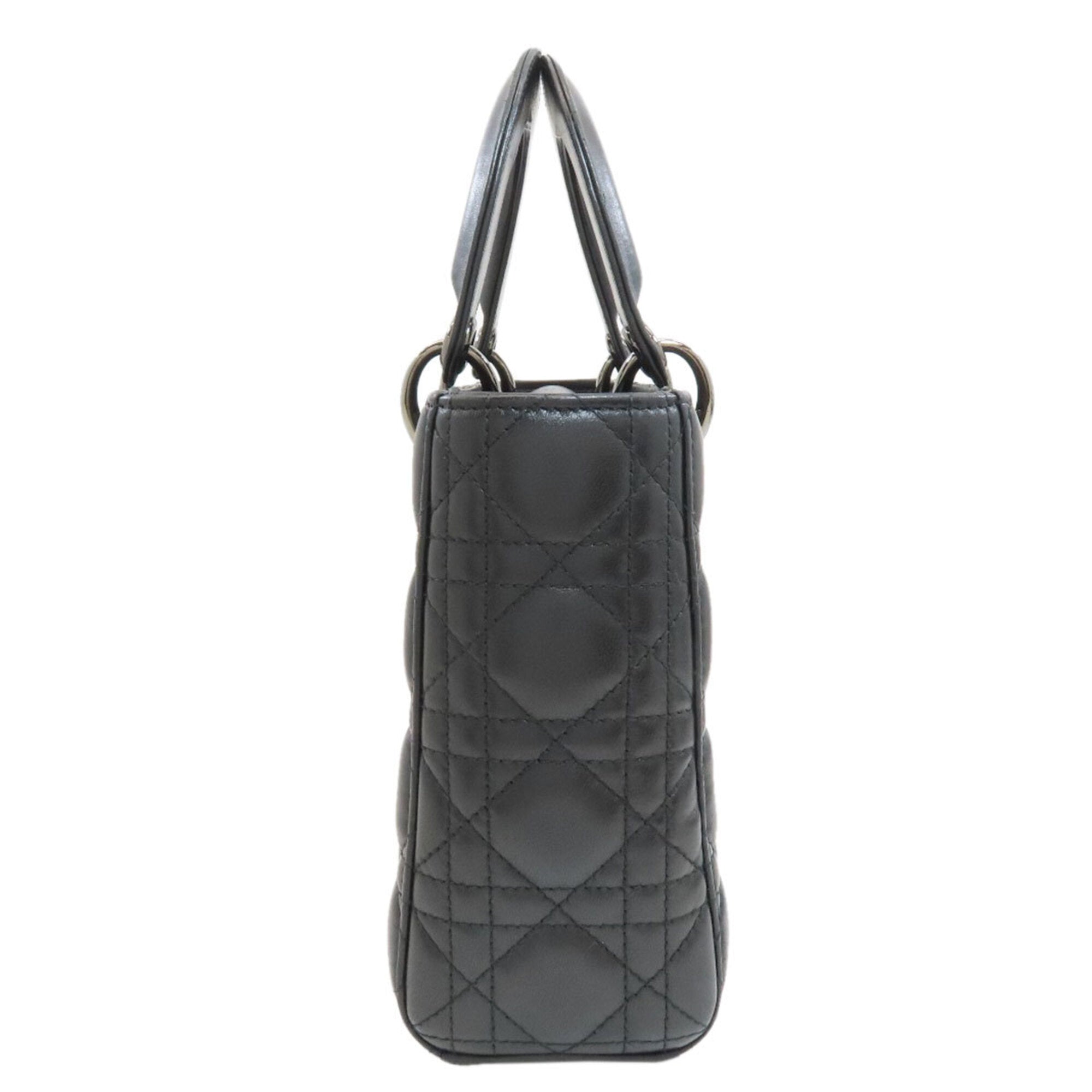 Christian Dior Black Leather Handbag (Pre-Owned)