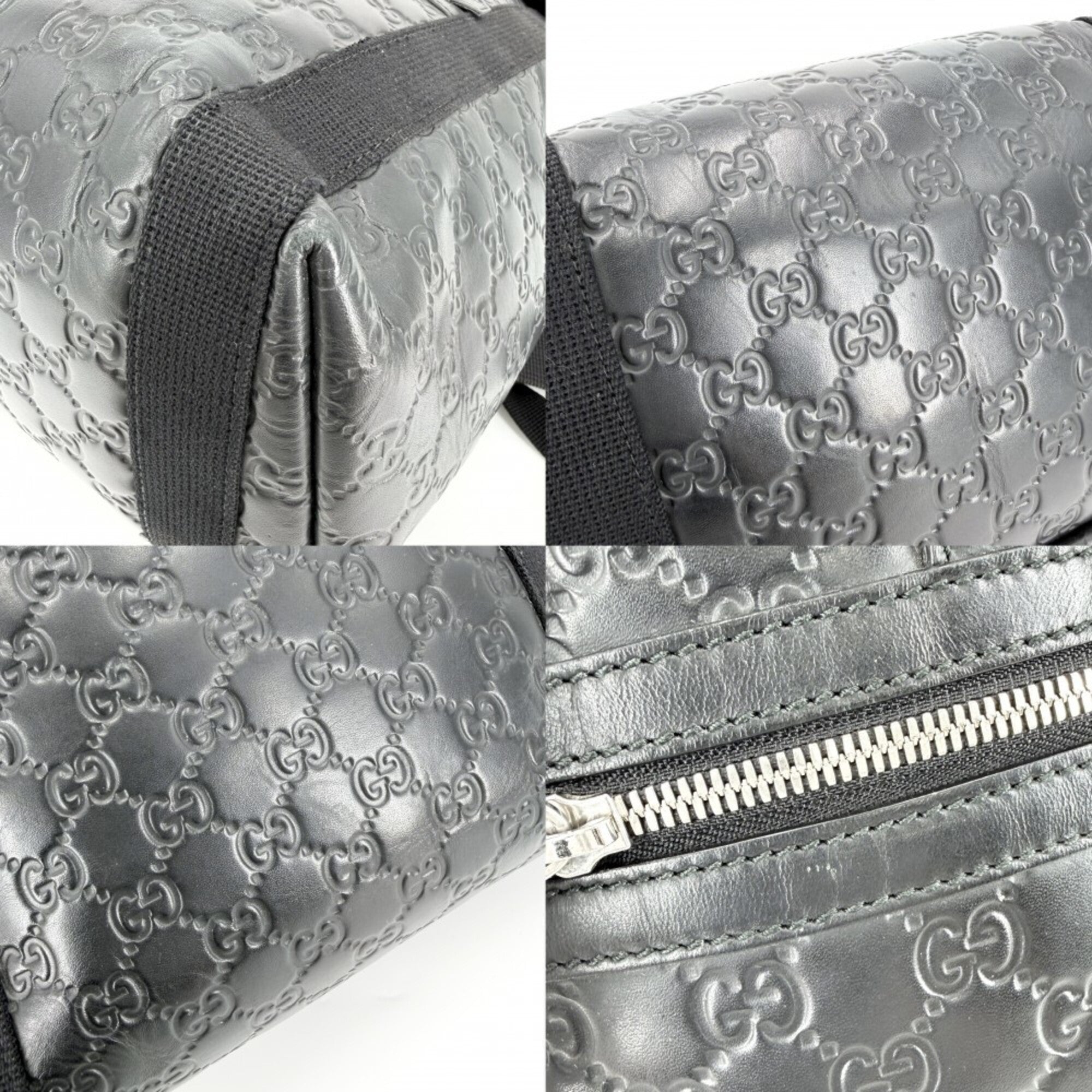 Gucci Black Leather Backpack (Pre-Owned)