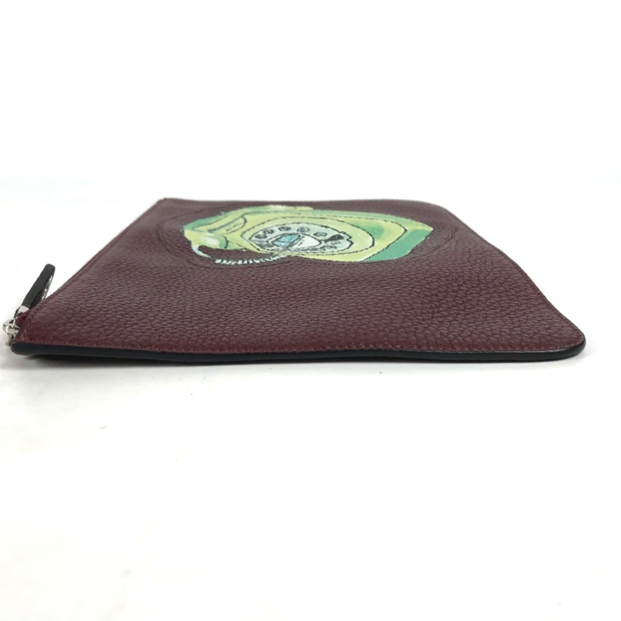 Fendi Brown Leather Clutch Bag (Pre-Owned)