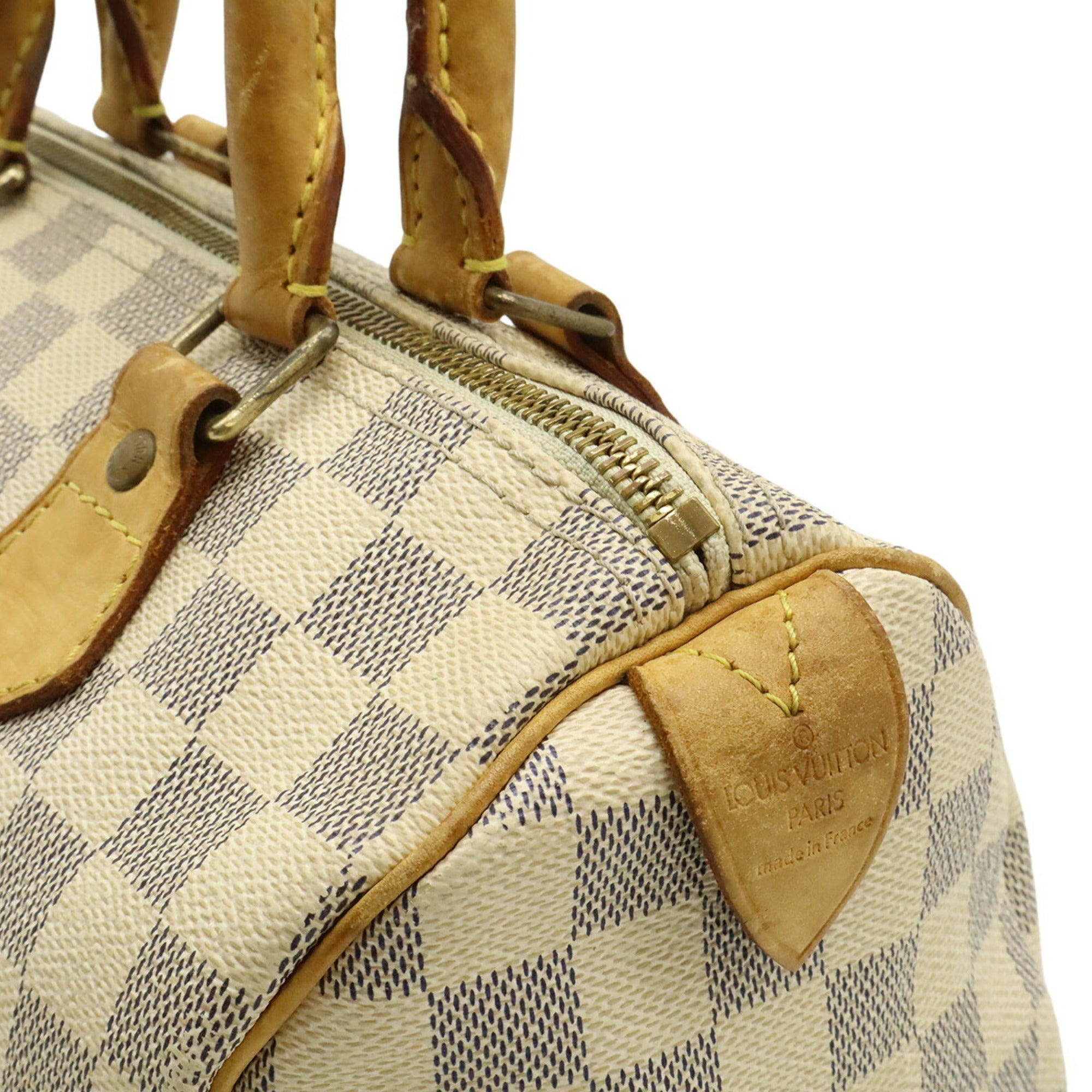 Louis Vuitton Damier Azur Ivory Damier Azur Canvas Pvc Handbag (Pre-Owned)