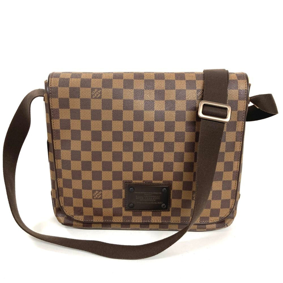Louis Vuitton Damier Canvas Ebene Damier Canvas Shoulder Bag (Pre-Owned)
