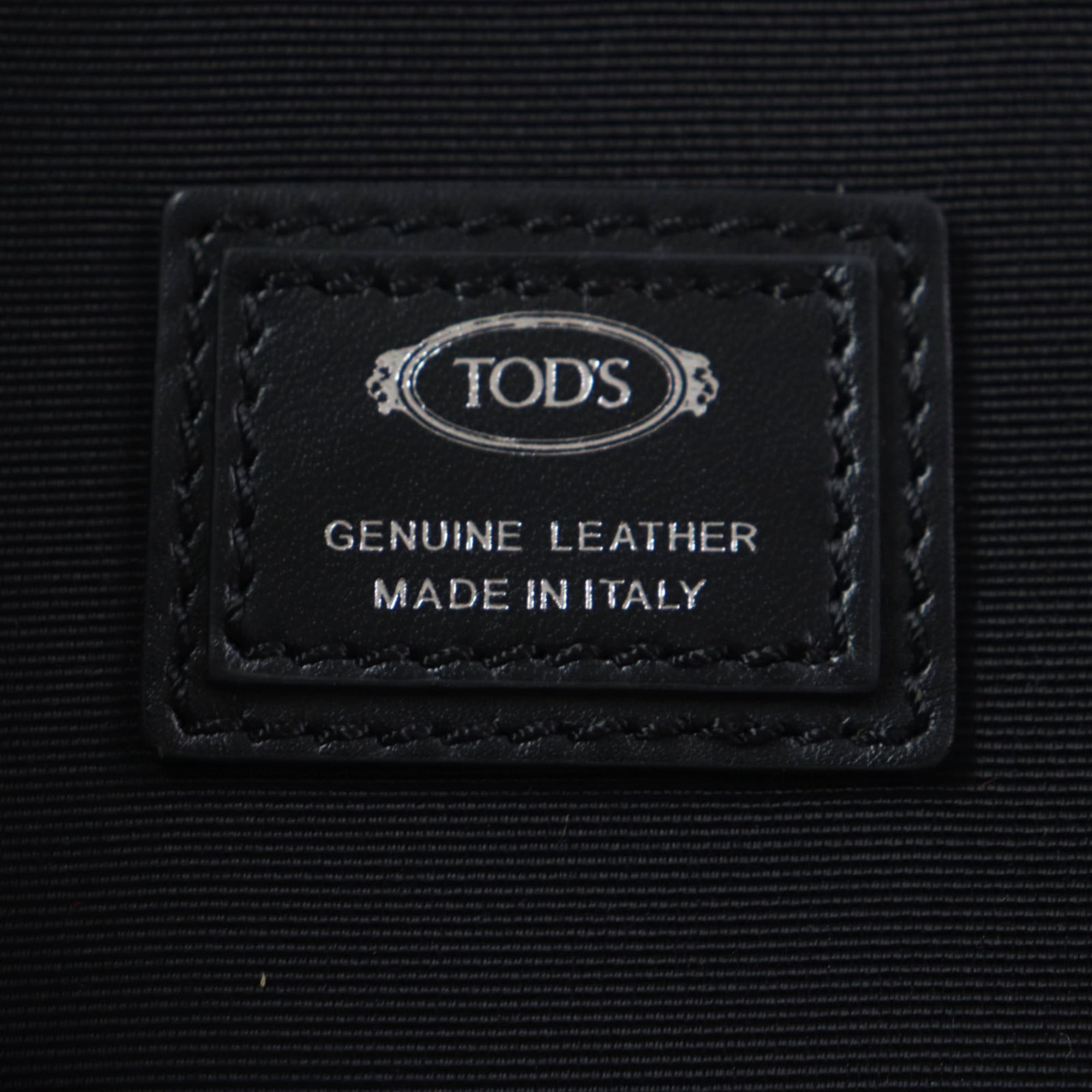 Tod's Black Fabric Leather Backpack (Pre-Owned)