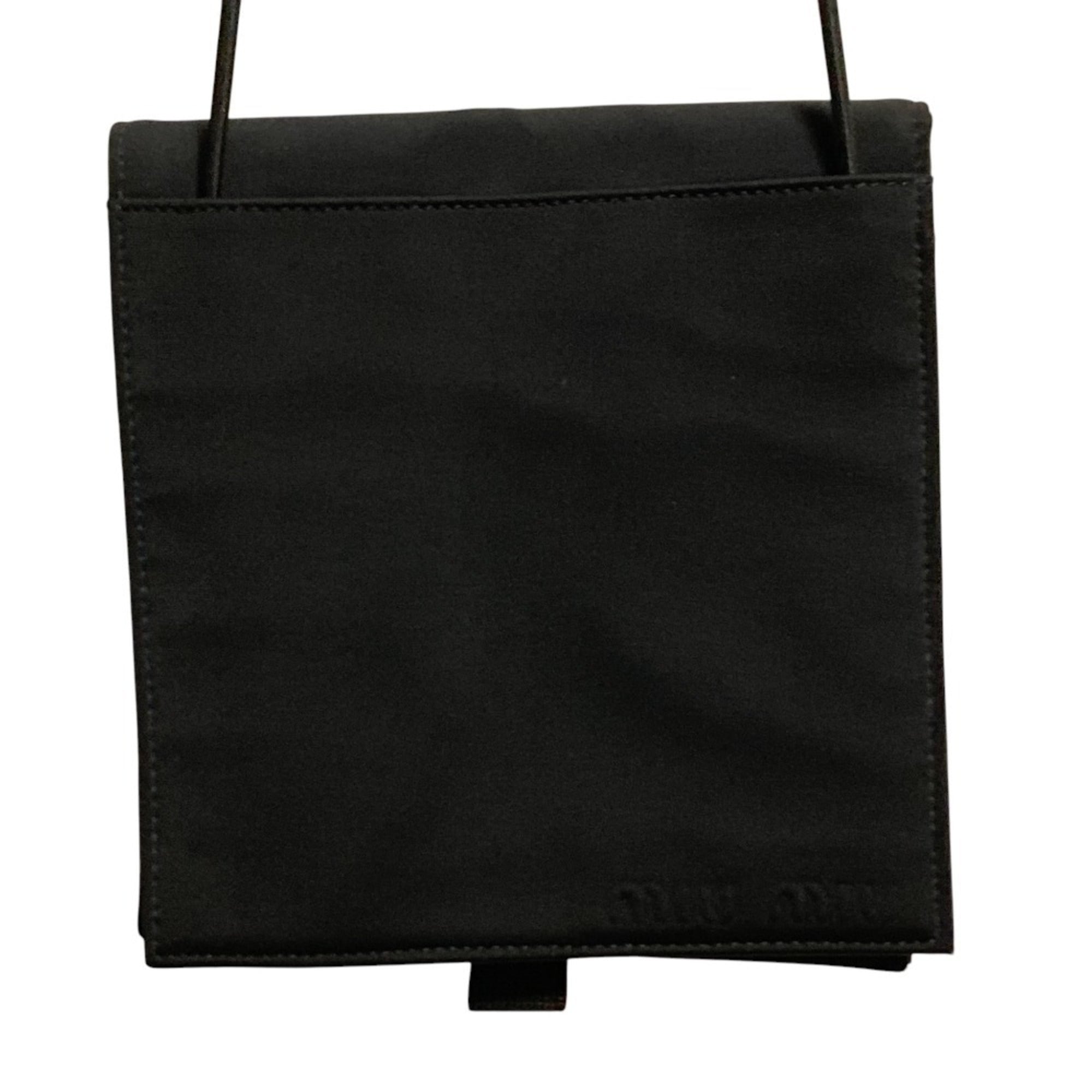 Miu Miu Black Nylon Handbag Pouch Shoulder Bag (Pre-Owned)