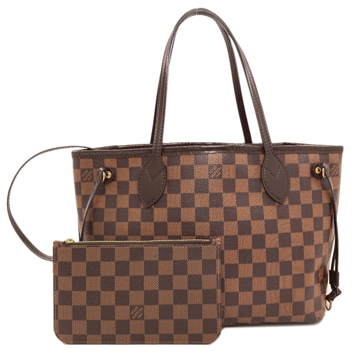 Louis Vuitton Damier Canvas Ebene Damier Canvas Handbag Pouch (Pre-Owned)