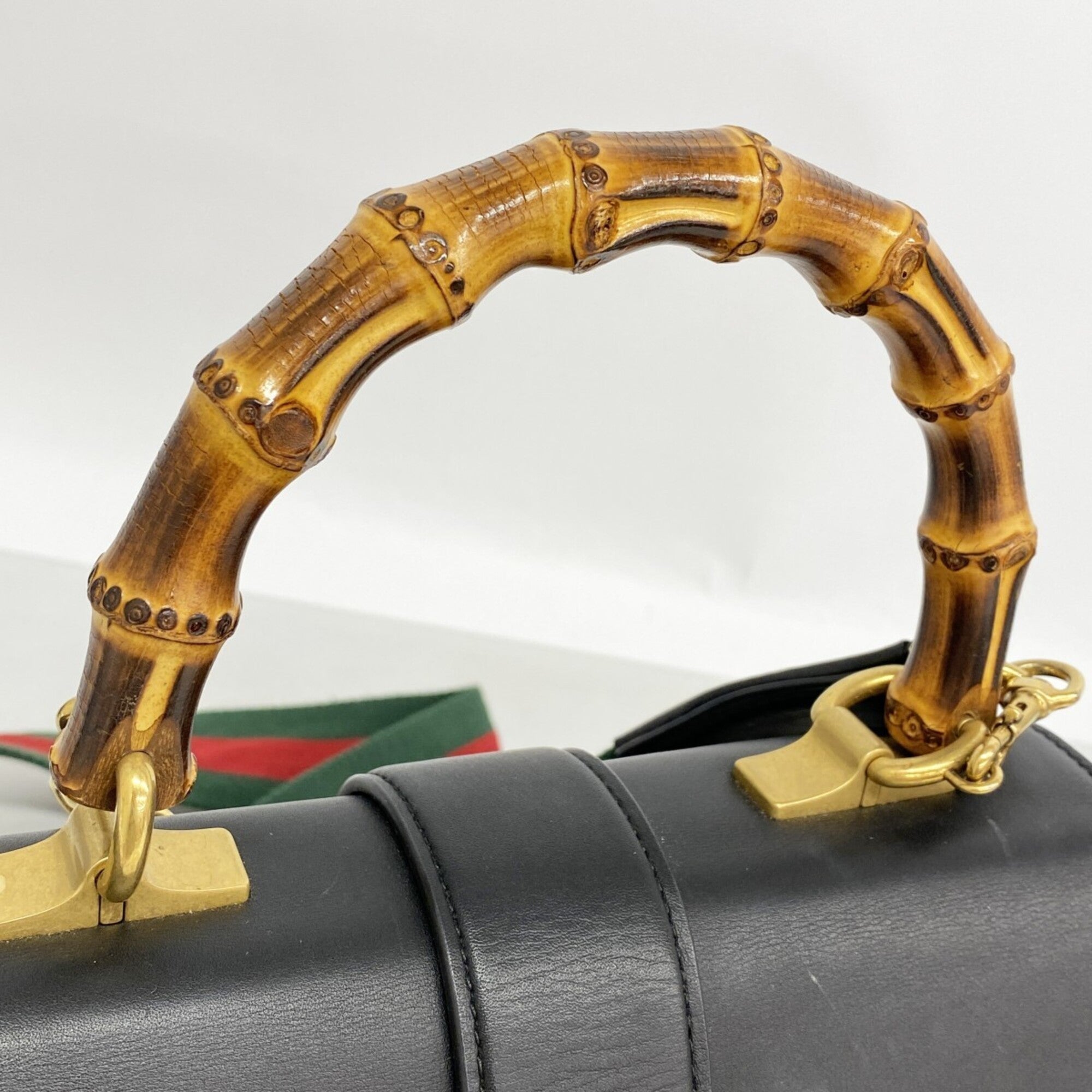 Gucci Black Leather Handbag (Pre-Owned)