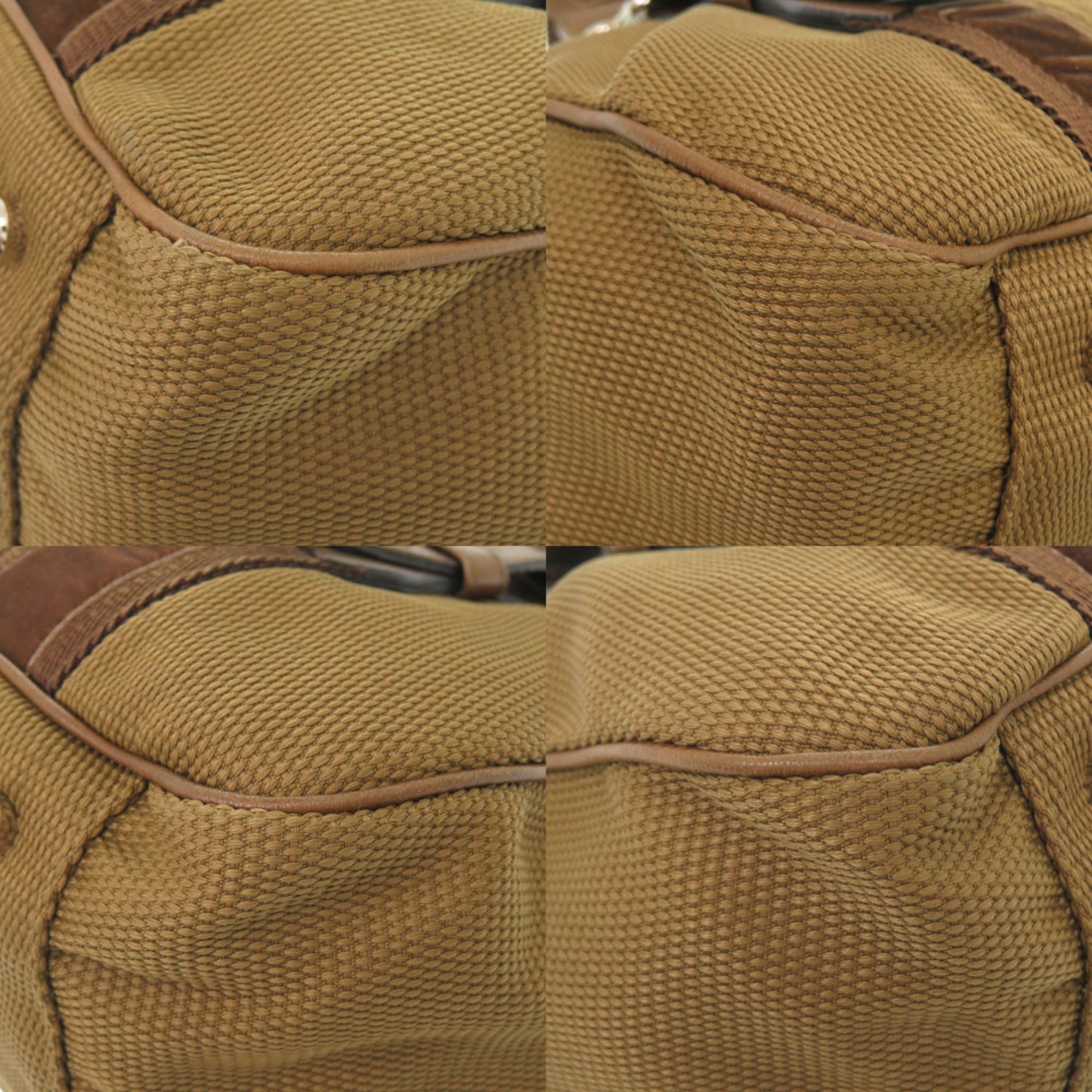 Yves Saint Laurent Brown Canvas Handbag (Pre-Owned)