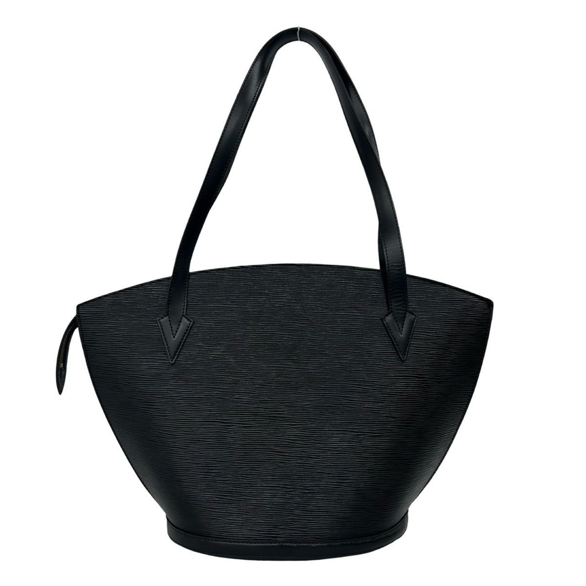 Louis Vuitton Black Leather Shoulder Bag Tote Bag (Pre-Owned)