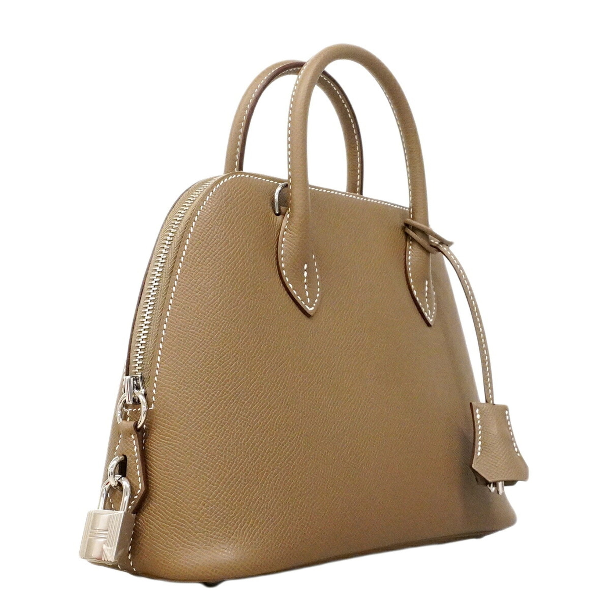 Hermes Etoupe Gray Epsom Leather Leather Handbag (Pre-Owned)