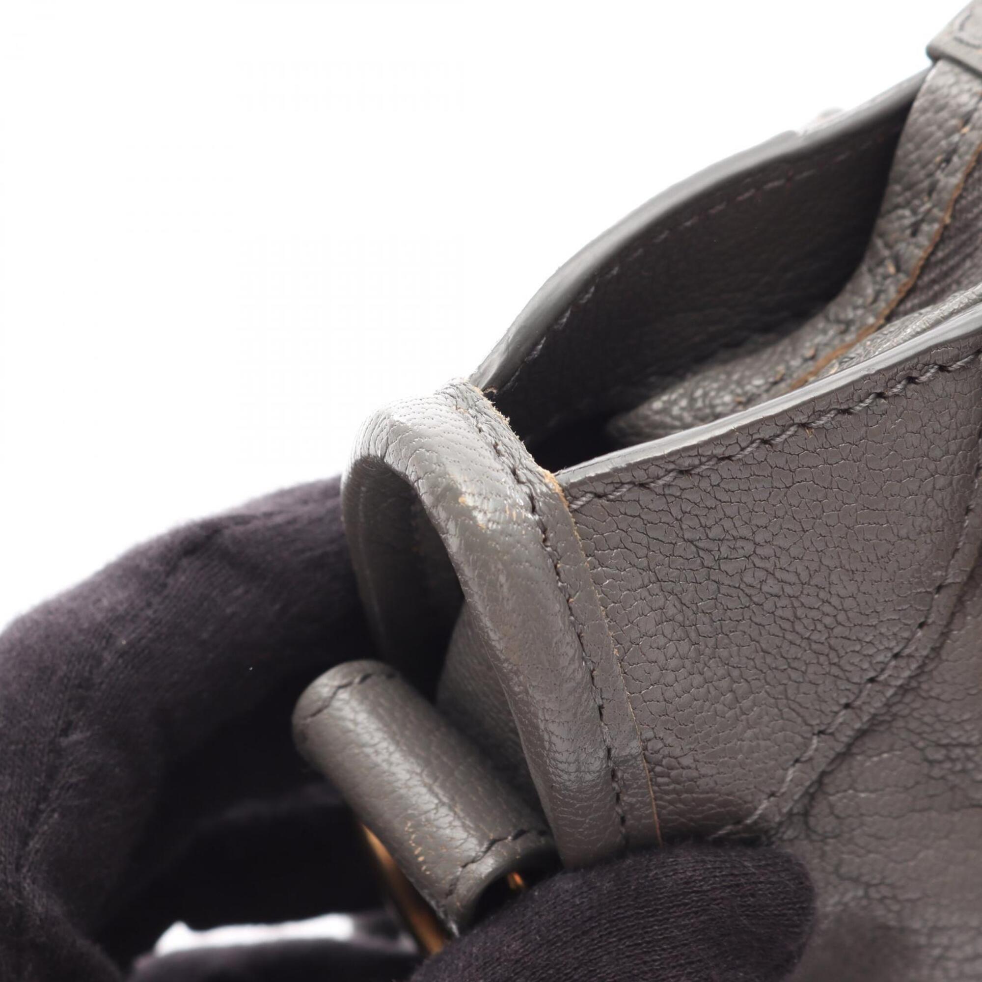 Balenciaga Gray Metallic Leather Handbag (Pre-Owned)