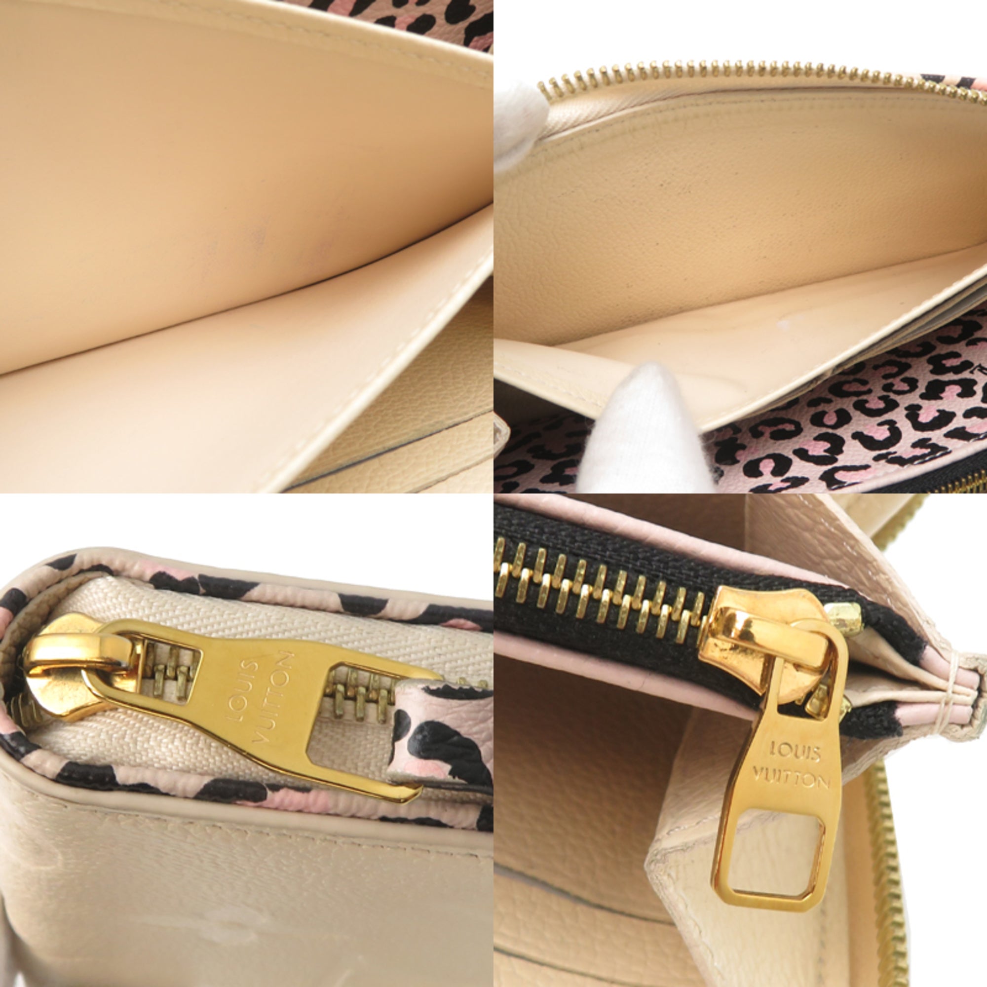 Louis Vuitton Monogram Empreinte Beige Monogram Empreinte Long Wallet (Bi-Fold) (Pre-Owned)