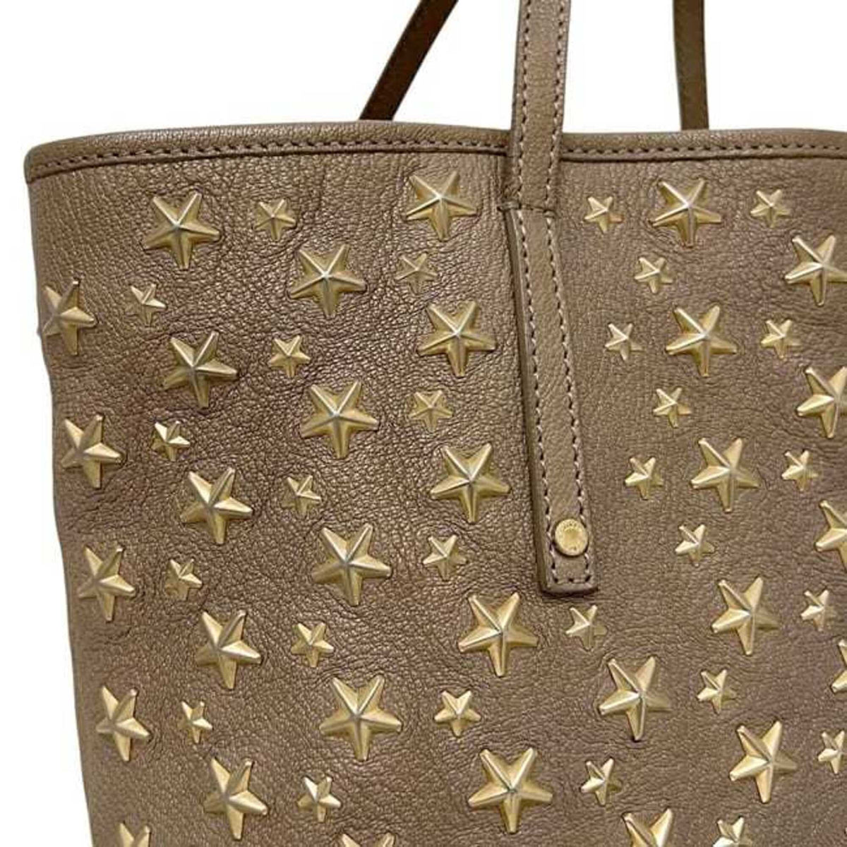 Jimmy Choo Beige Leather Tote Bag (Pre-Owned)
