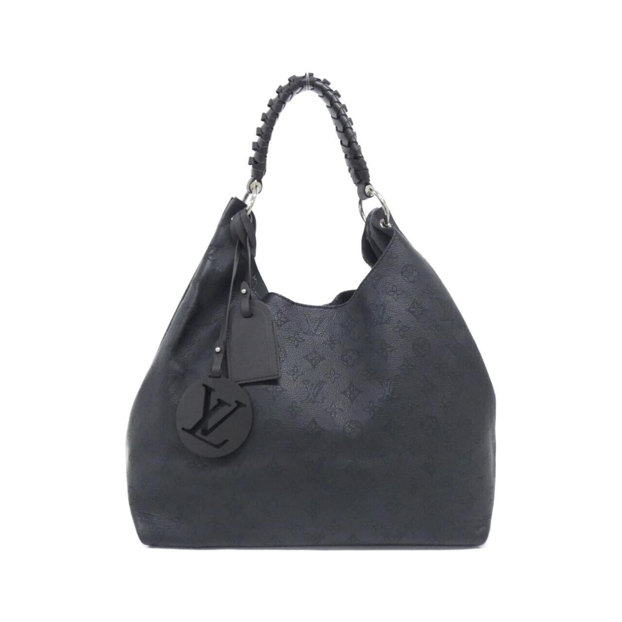 Louis Vuitton Black Leather Shoulder Bag (Pre-Owned)