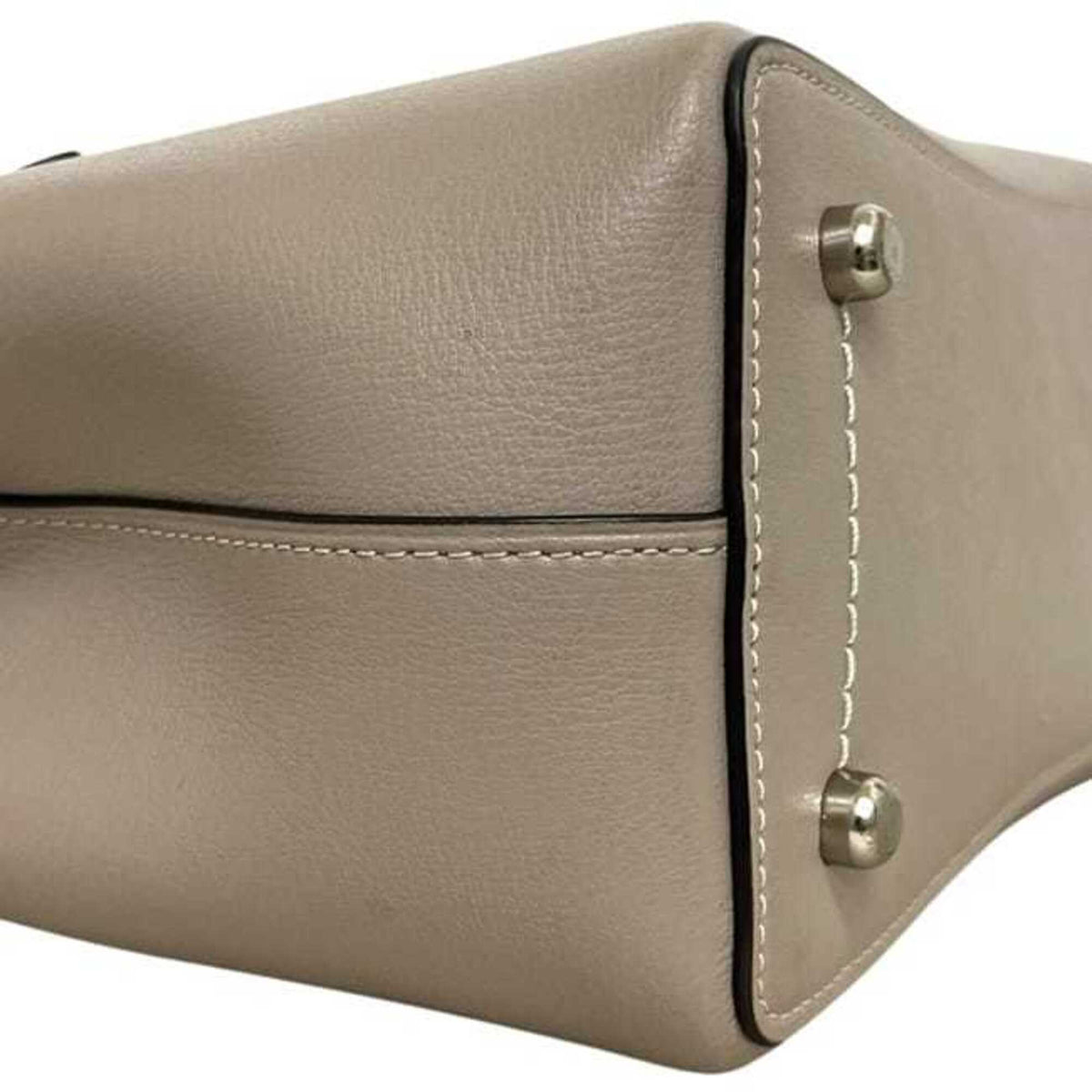 Coach Gray Leather Tote Bag (Pre-Owned)