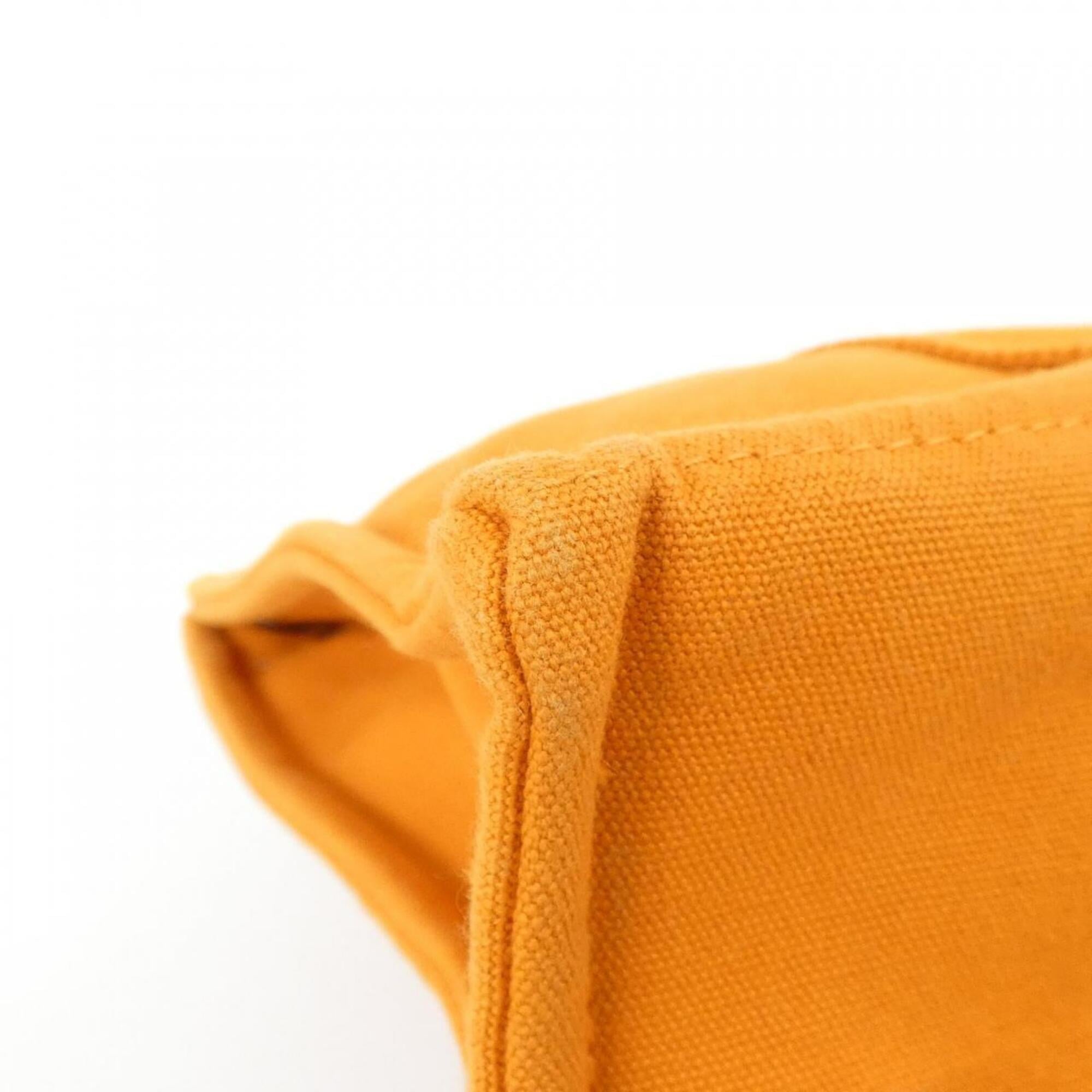 Hermes Orange Canvas Handbag (Pre-Owned)