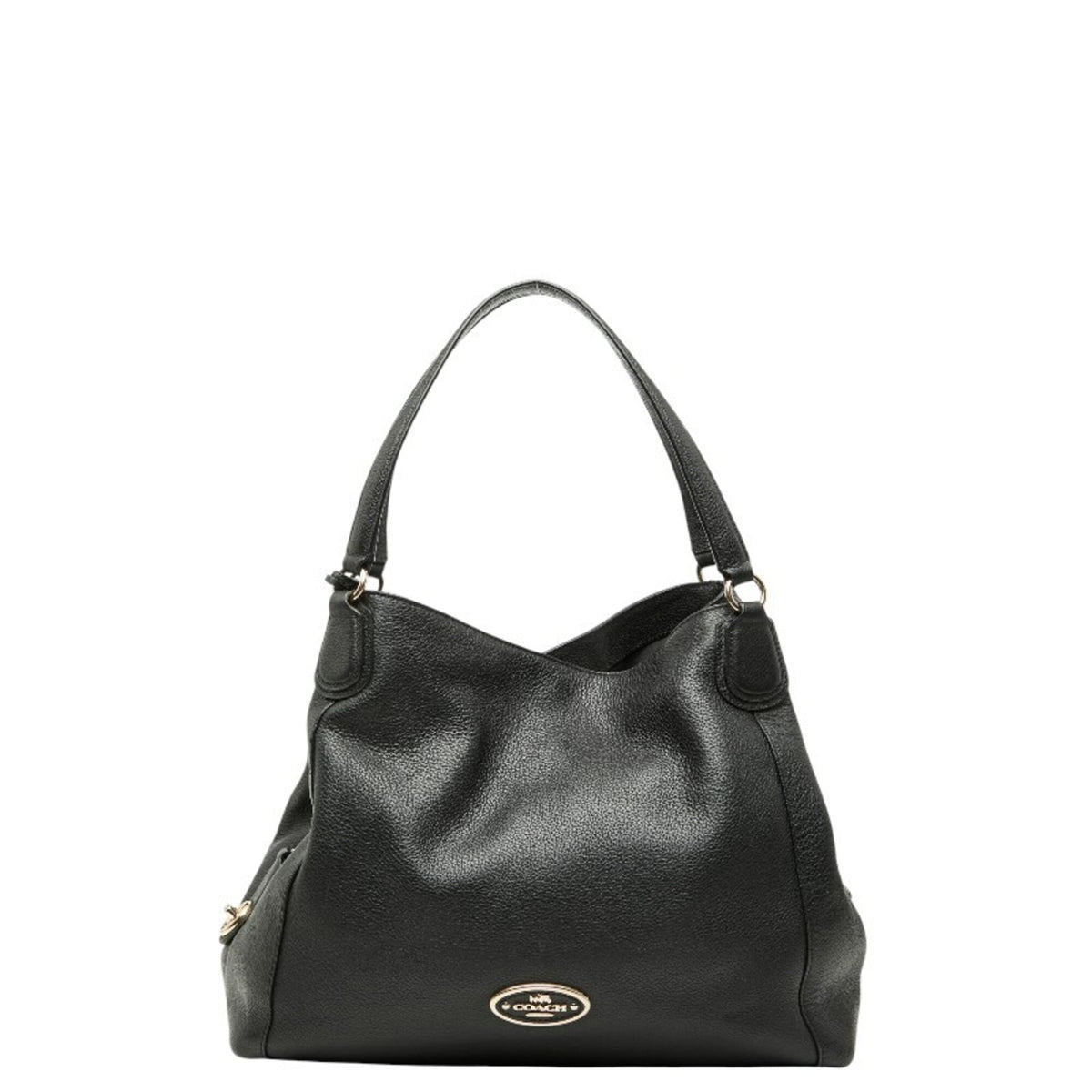 Coach Black Leather Tote Bag (Pre-Owned)