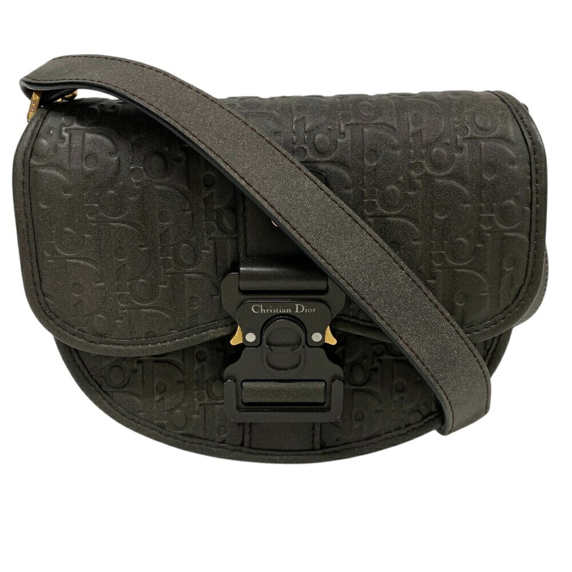 Christian Dior Brown Leather Shoulder Bag (Pre-Owned)
