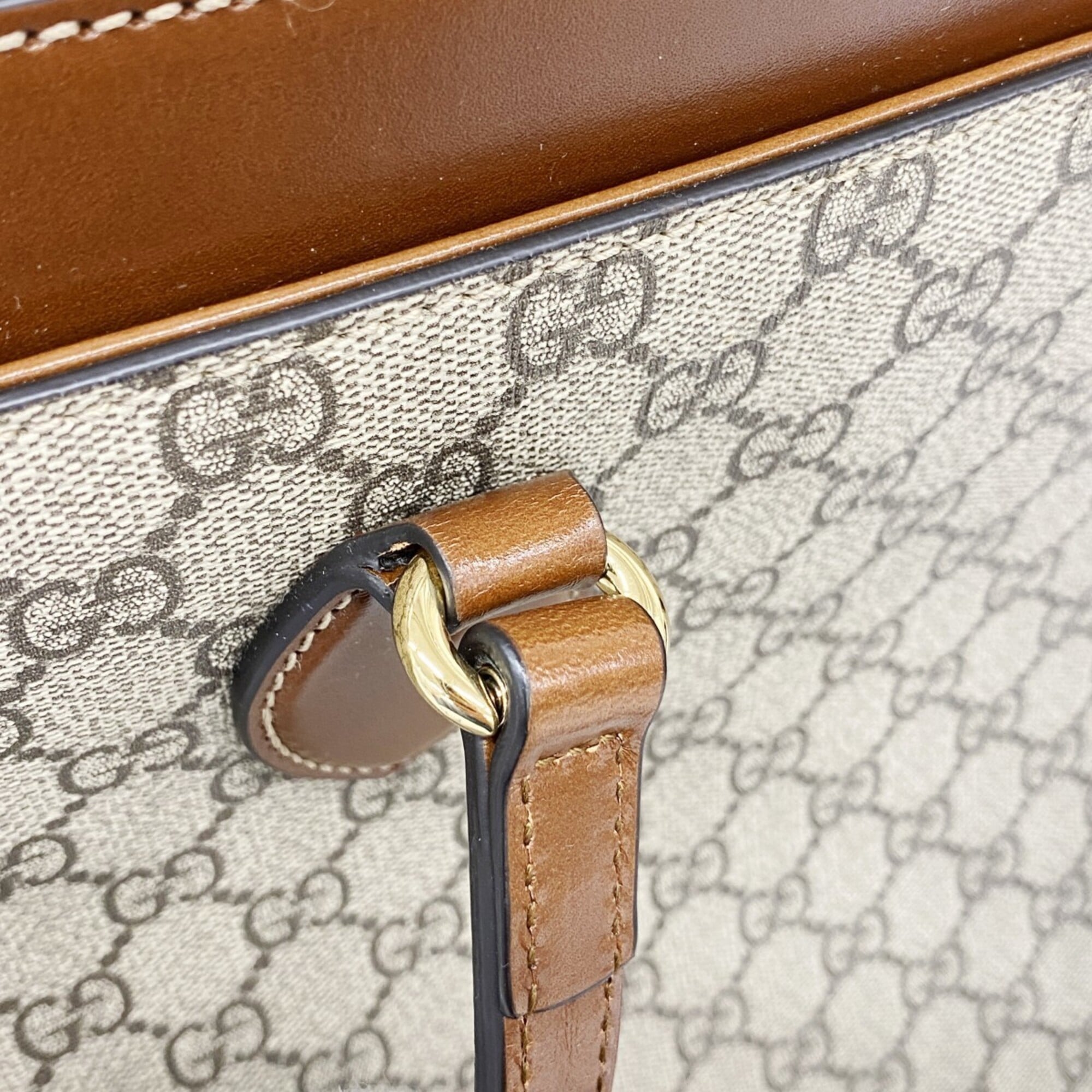 Gucci Brown Pvc Tote Bag (Pre-Owned)