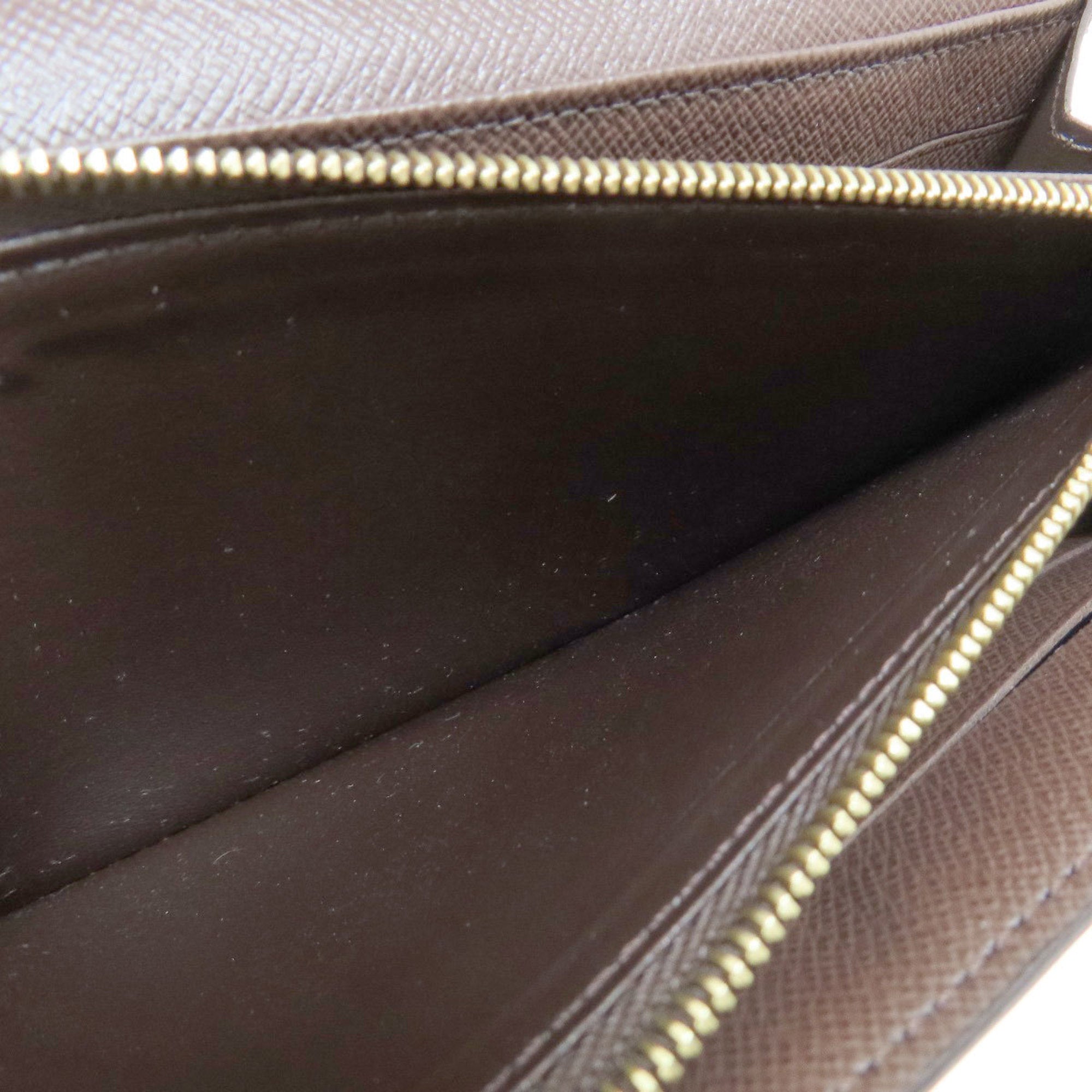 Louis Vuitton Damier Canvas Ebene Damier Canvas Long Wallet (Bi-Fold) (Pre-Owned)