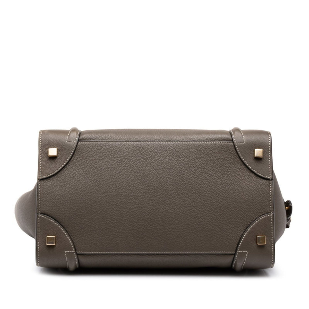 Celine Gray Khaki Leather Handbag (Pre-Owned)