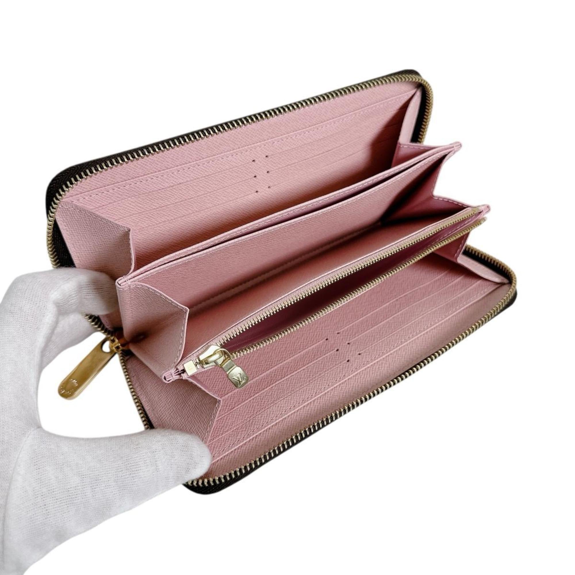 Louis Vuitton Brown Monogram Rose Ballerine Monogram Long Wallet (Bi-Fold) (Pre-Owned)
