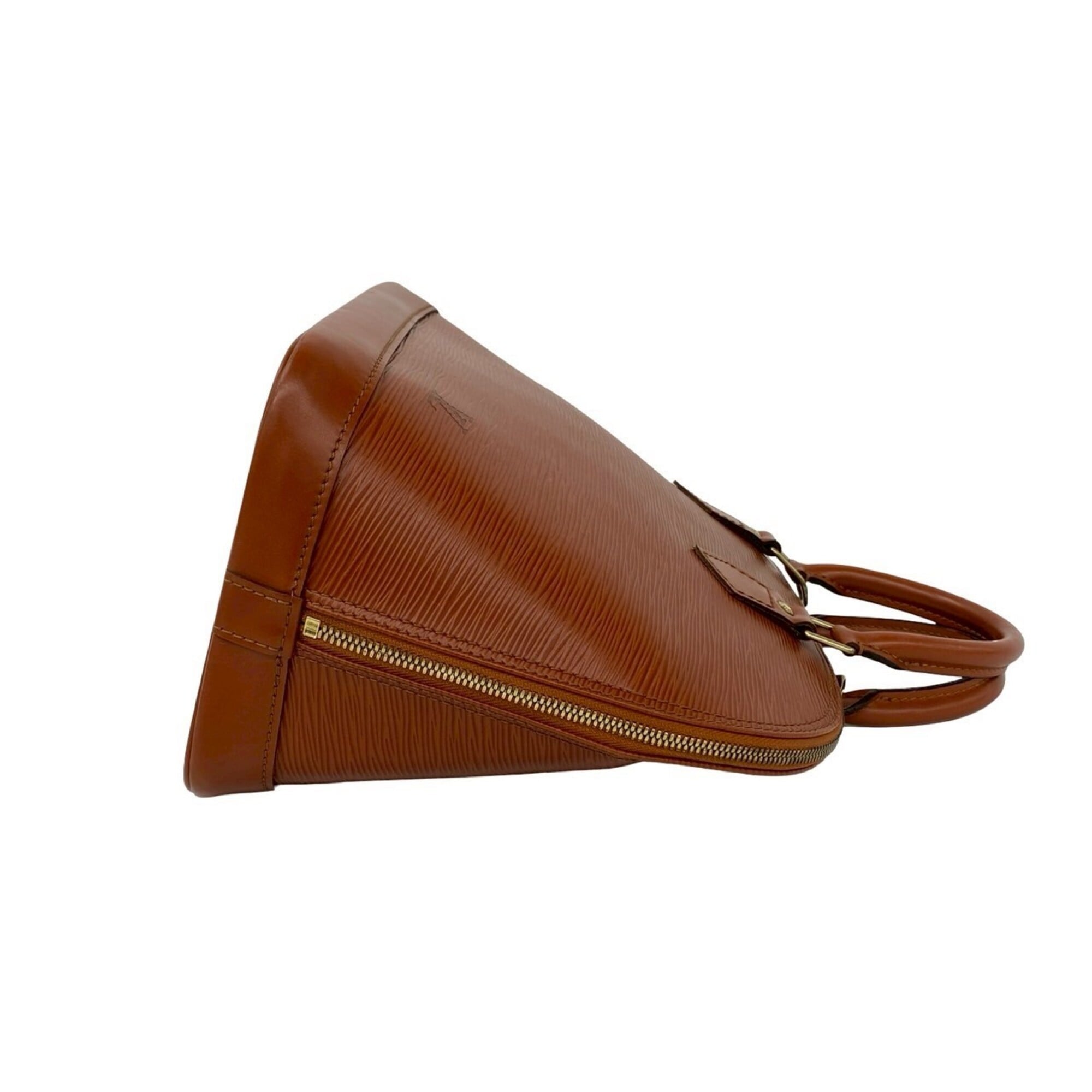 Louis Vuitton Brown Leather Boston Bag Handbag (Pre-Owned)