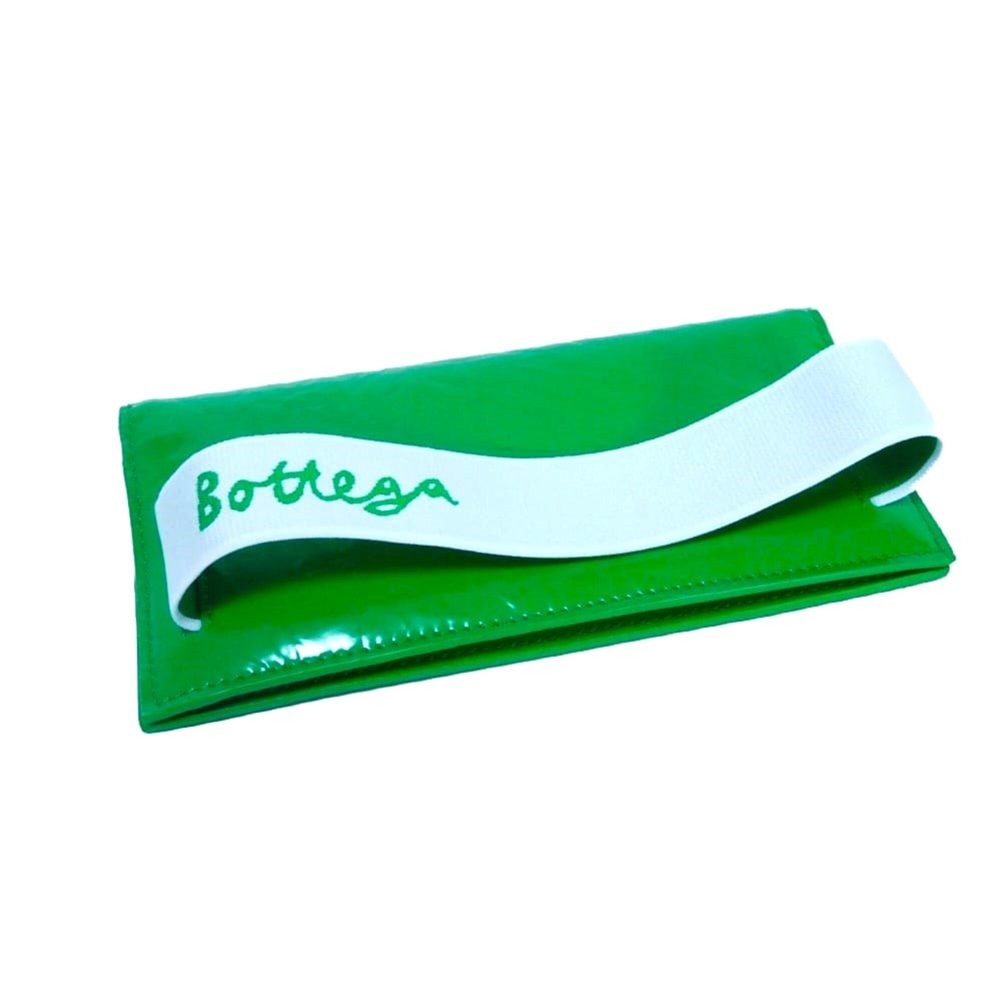 Bottega Veneta Green Leather Long Wallet (Bi-Fold) (Pre-Owned)