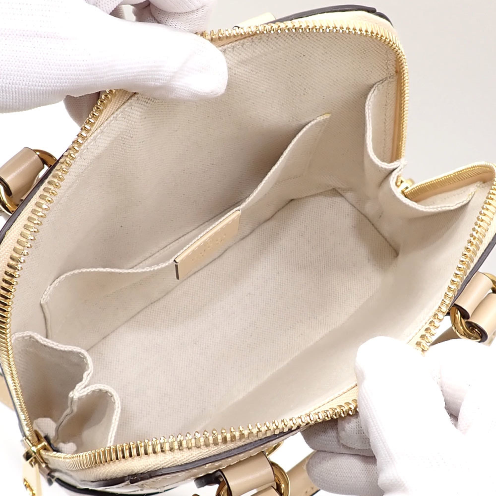 Gucci Beige Leather Handbag (Pre-Owned)