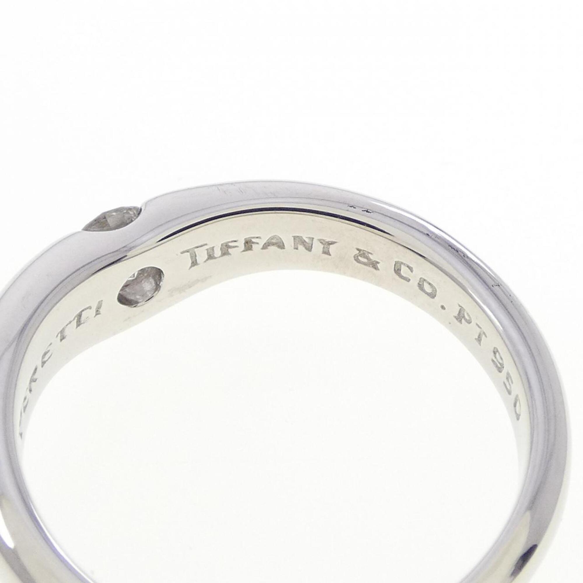 Tiffany Platinum Platinum 950 Band Ring (Pre-Owned)
