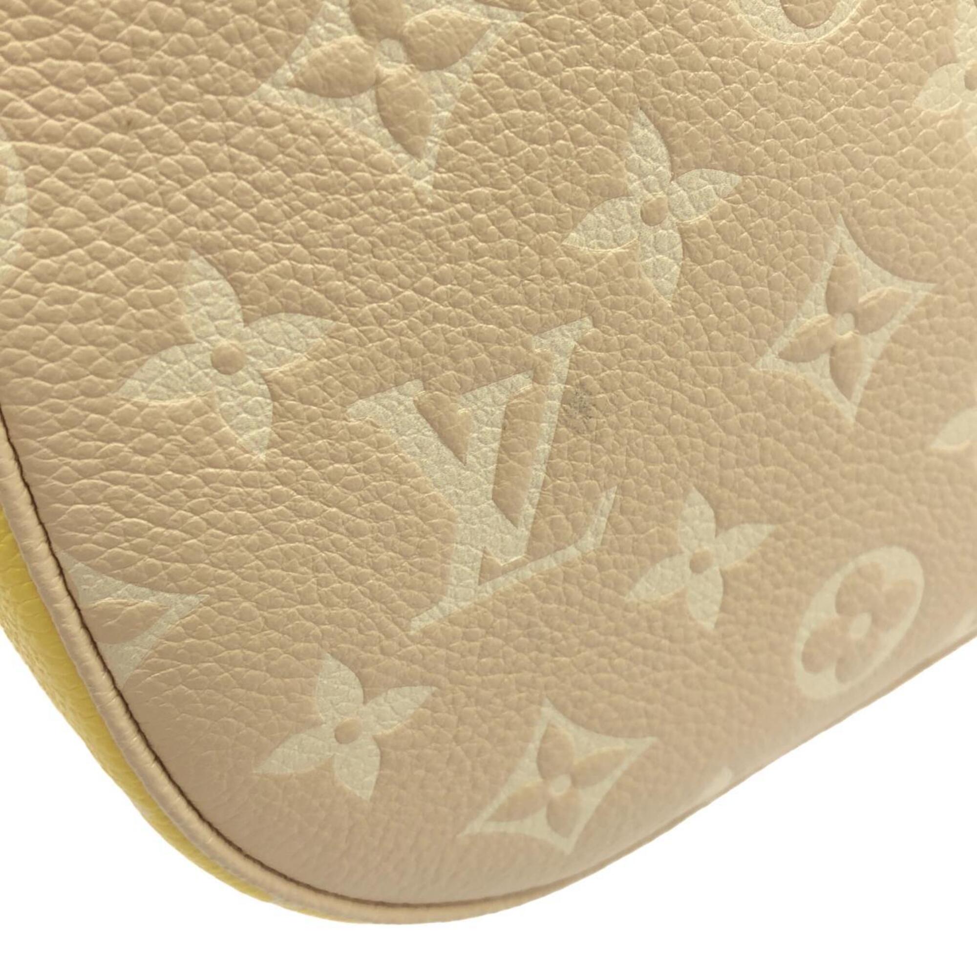 Louis Vuitton Beige Leather Shoulder Bag (Pre-Owned)