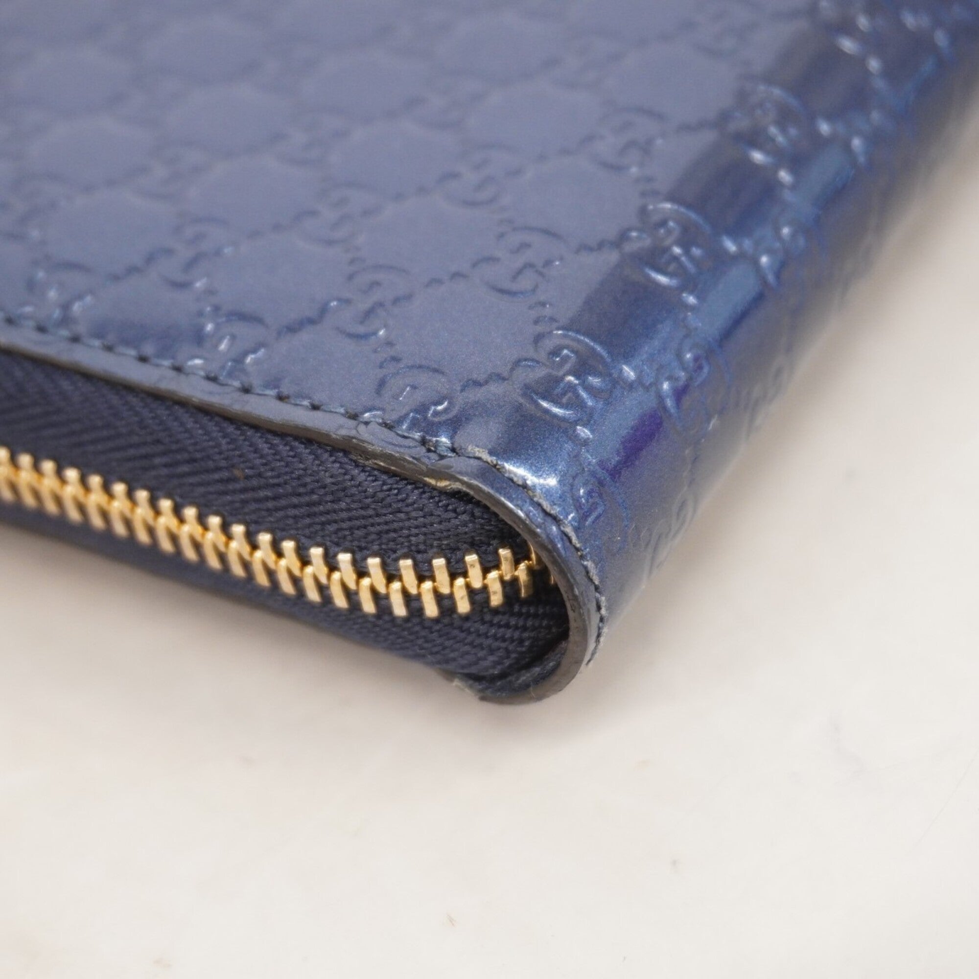 Gucci Blue Long Wallet (Bi-Fold) (Pre-Owned)