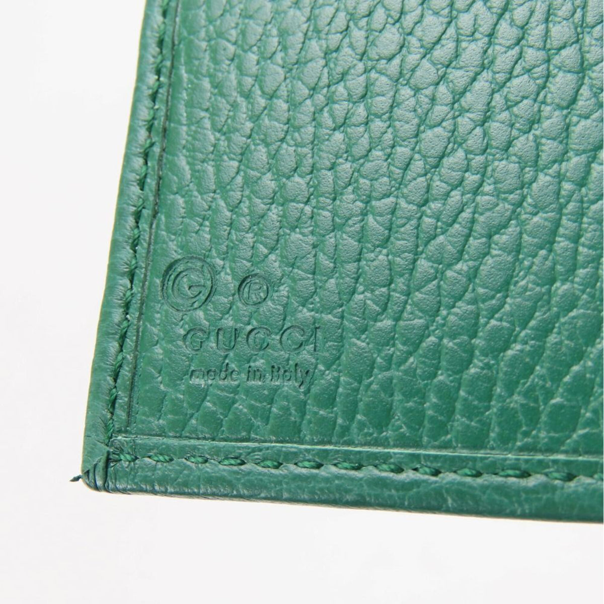 Gucci Green Leather Wallet (Bi-Fold) (Pre-Owned)
