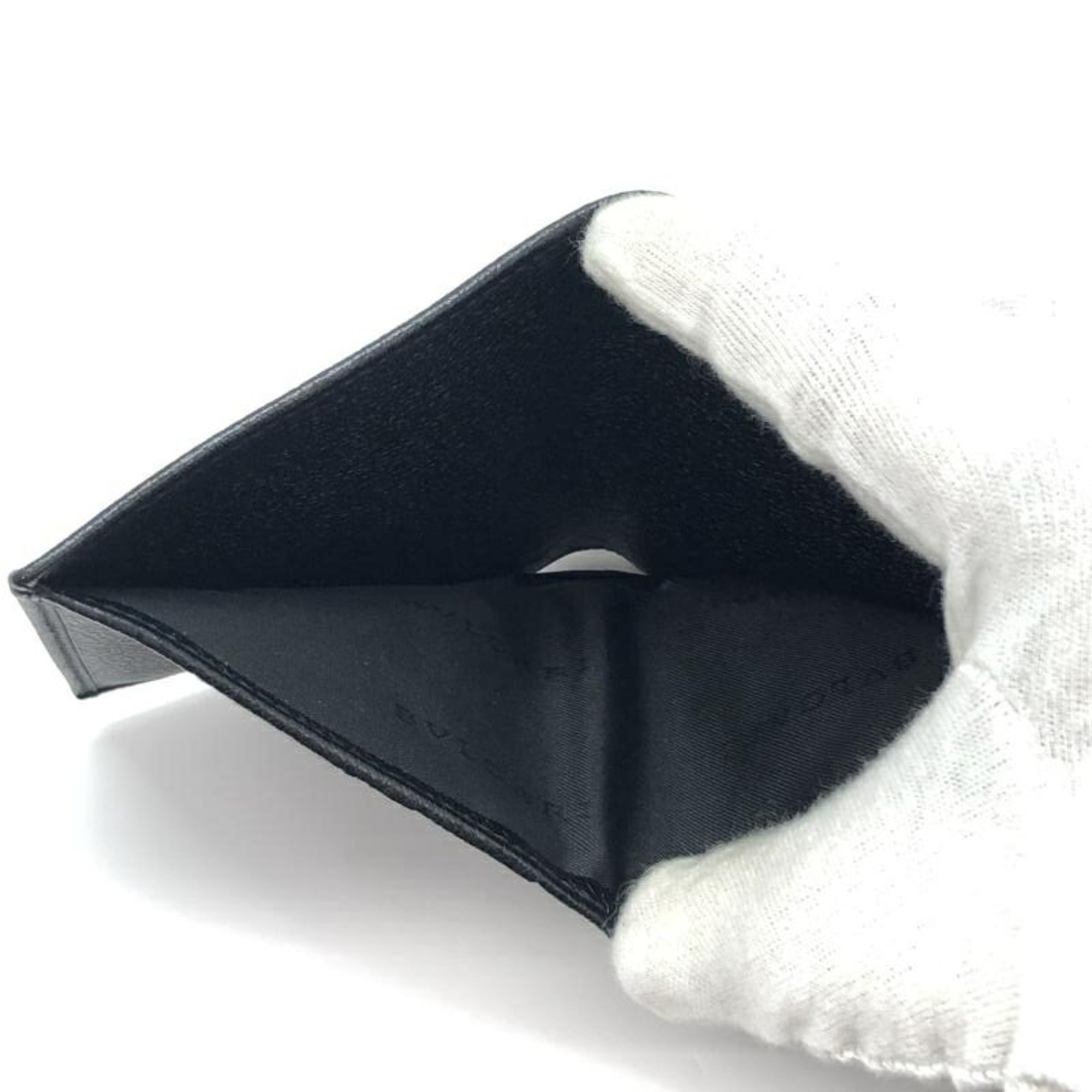 Bvlgari Black Leather Wallet (Bi-Fold) (Pre-Owned)
