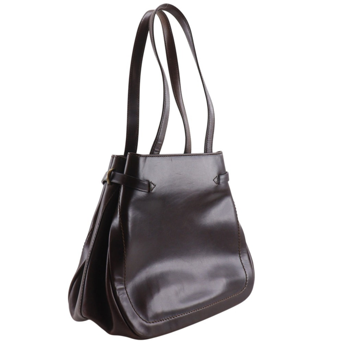 Bally Brown Leather Tote Bag (Pre-Owned)