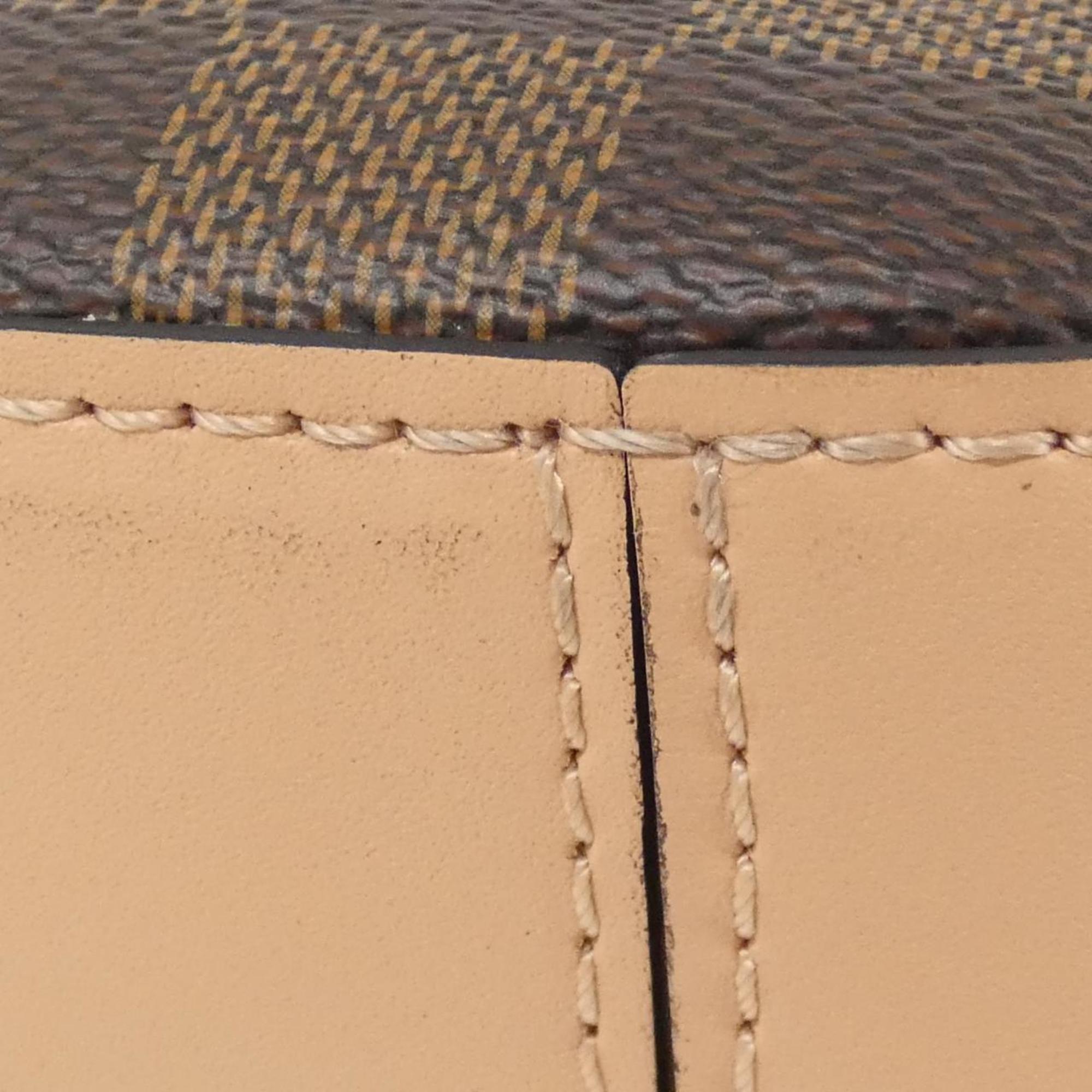 Louis Vuitton Brown Coated Canvas Shoulder Bag (Pre-Owned)