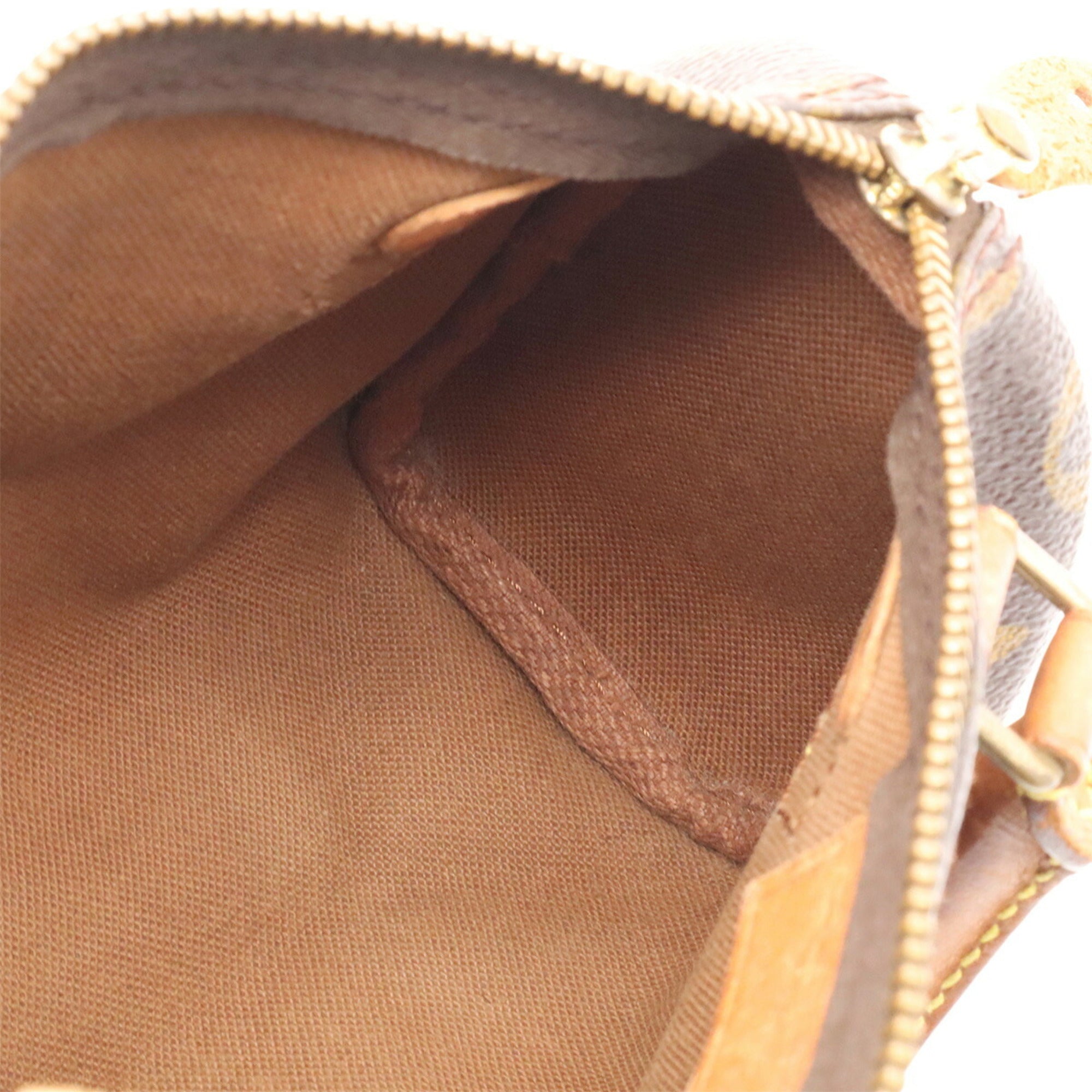 Louis Vuitton Brown Monogram Mini Handbag Pouch (Pre-Owned)