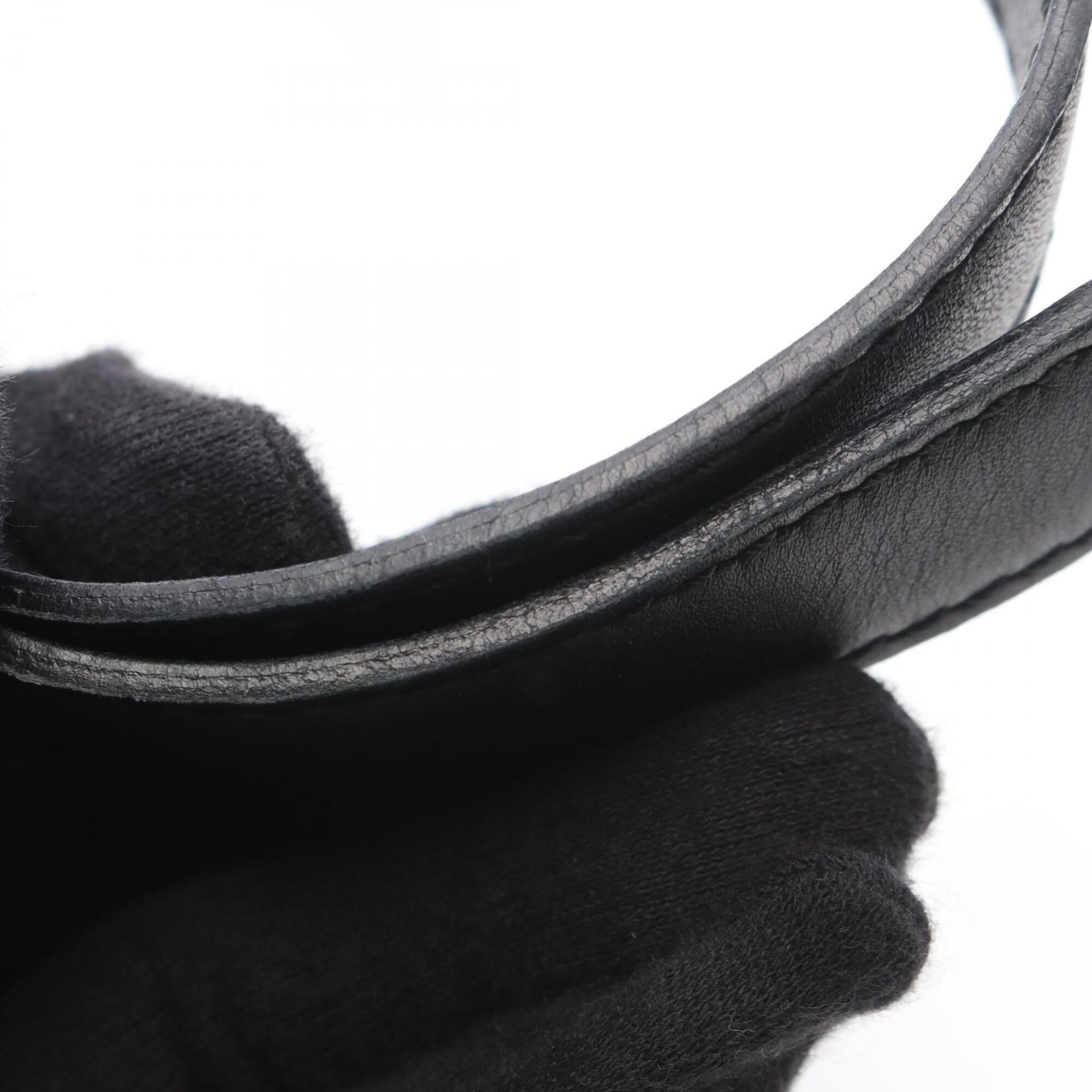 Celine Black Canvas Leather Handbag Shoulder Bag (Pre-Owned)