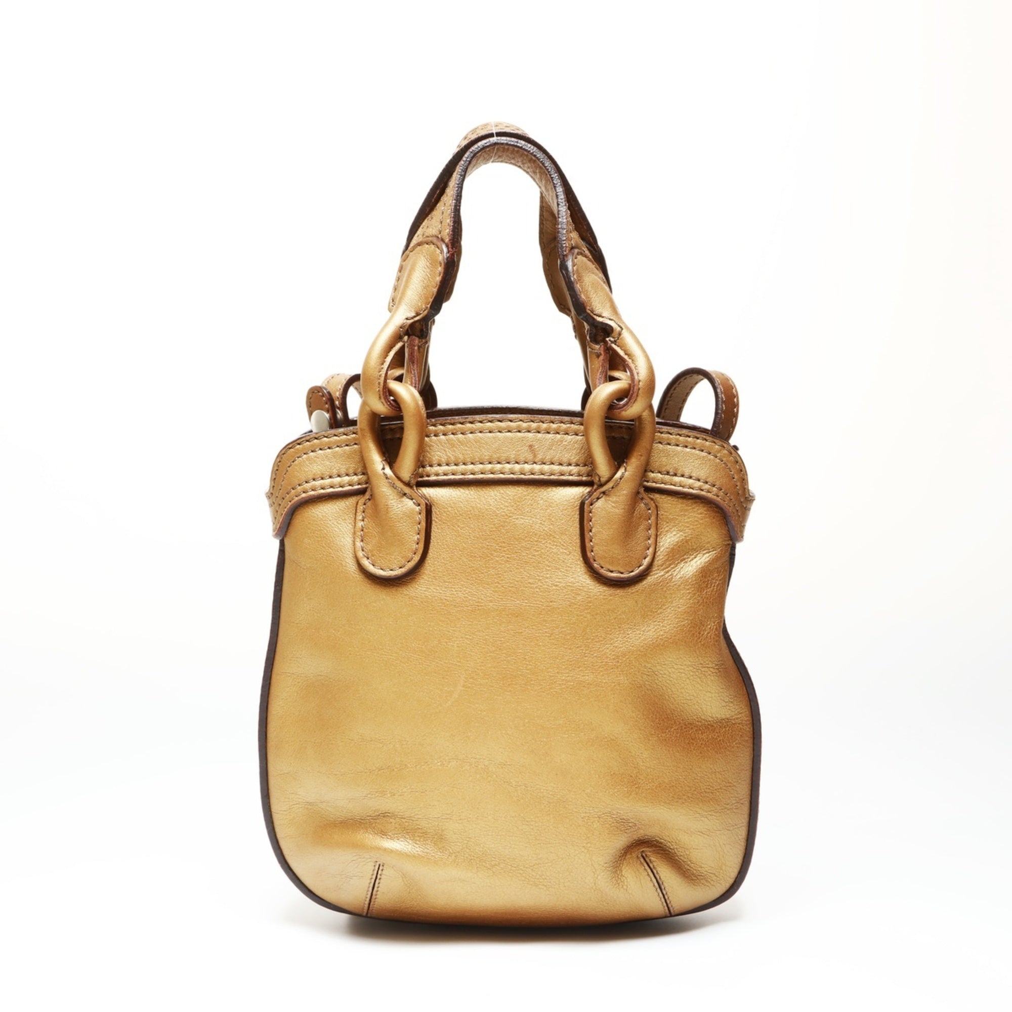 Loewe Gold Leather Tote Bag (Pre-Owned)