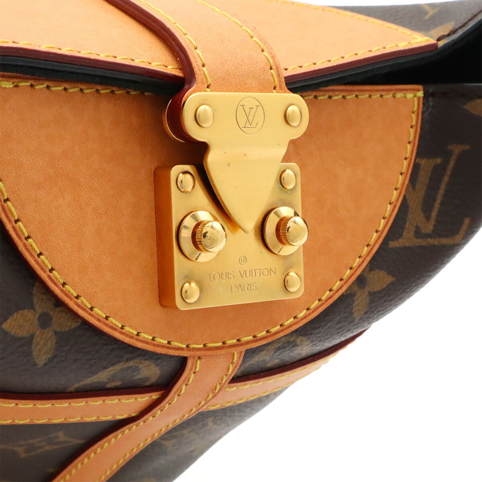 Louis Vuitton Brown Monogram Canvas Handbag Shoulder Bag (Pre-Owned)
