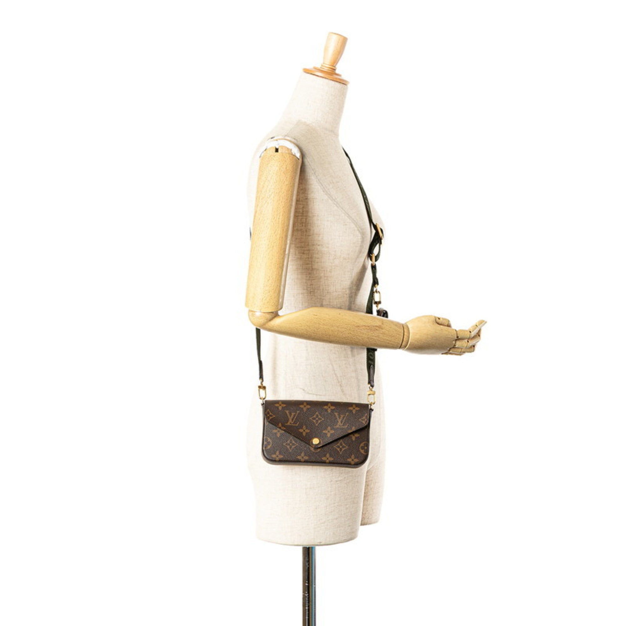 Louis Vuitton Monogram Brown Khaki Monogram Monogram Pochette Pouch Shoulder Bag (Pre-Owned)