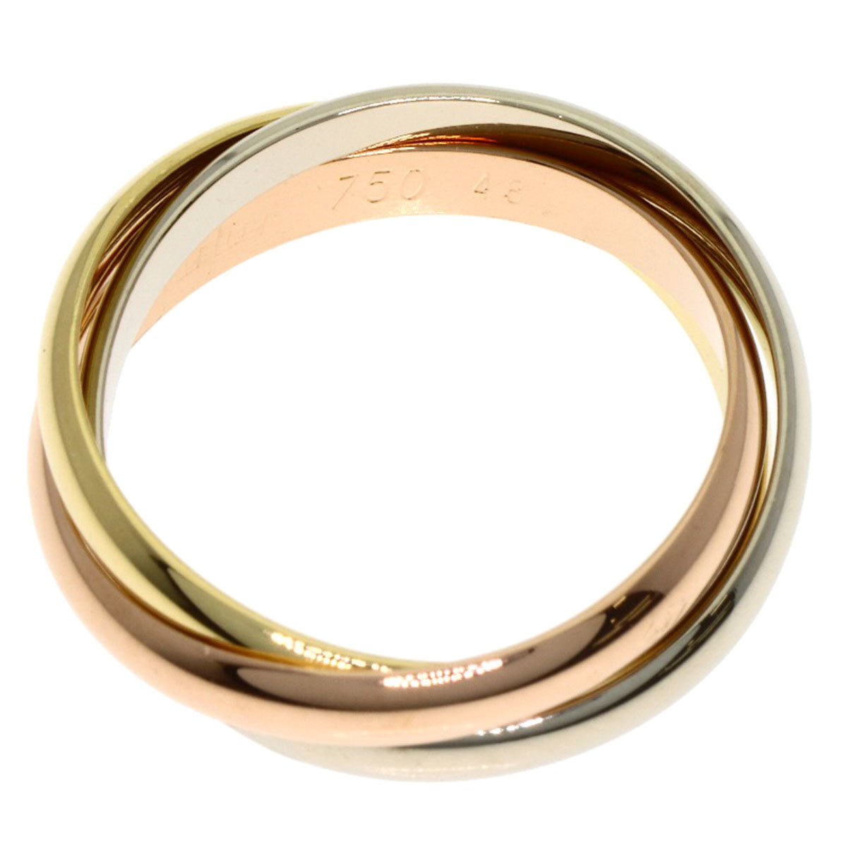 Cartier Trinity Yellow Gold (18K) Pink Gold (18K) White Gold (18K) Band Ring (Pre-Owned)