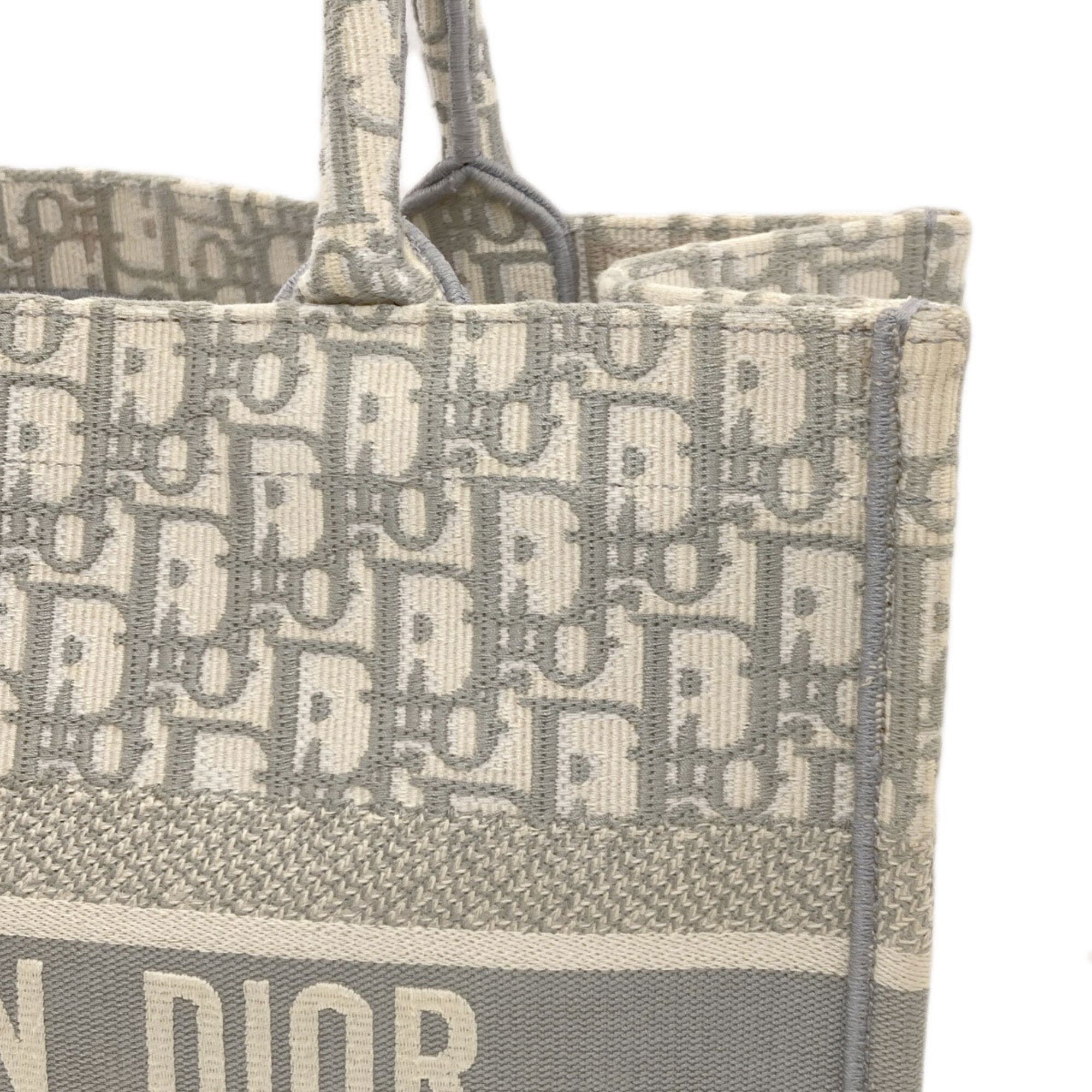 Christian Dior Gray Canvas Tote Bag (Pre-Owned)