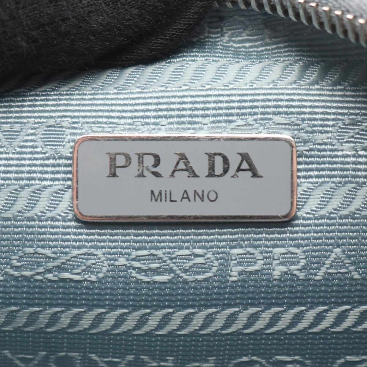 Prada Blue Nylon Handbag Shoulder Bag (Pre-Owned)